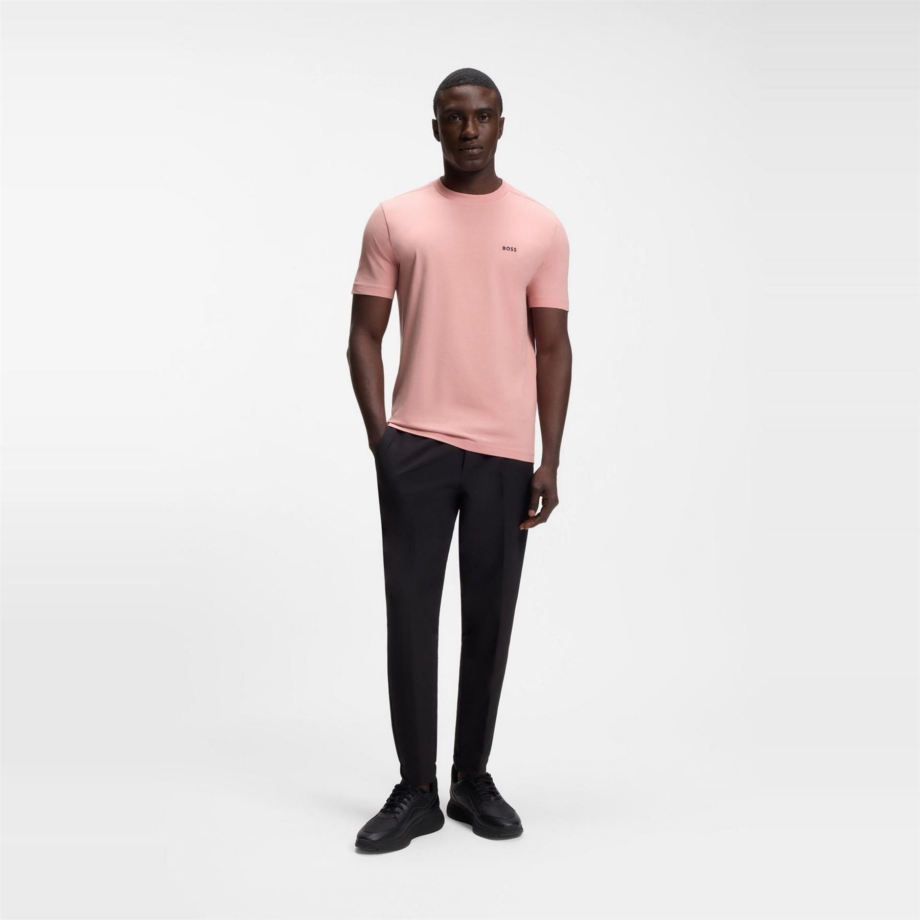 Boss BOSS GREEN T Shirt with Logo Design Stretch Cotton