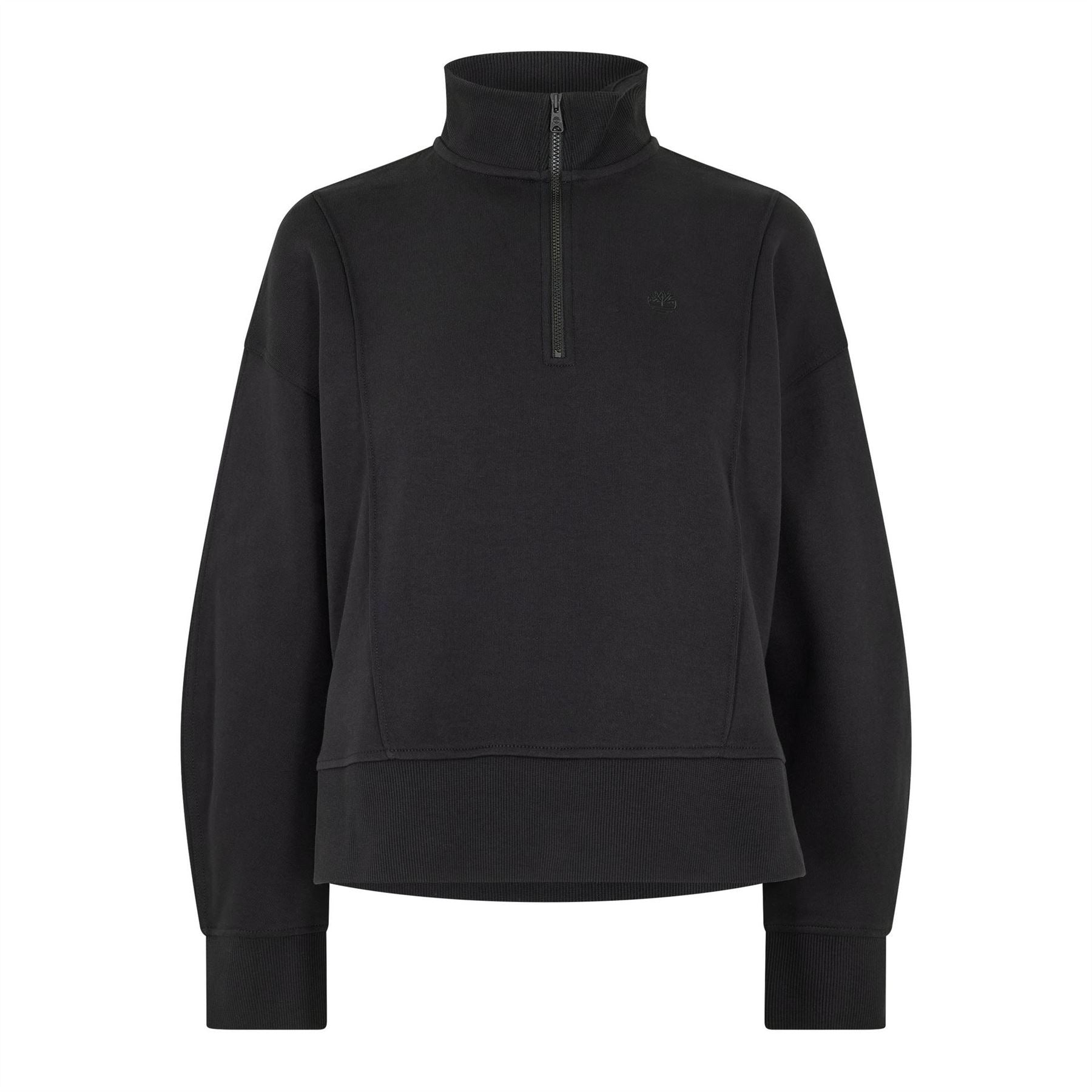 Timberland Zip Neck Drop Shoulder Sweatshirt