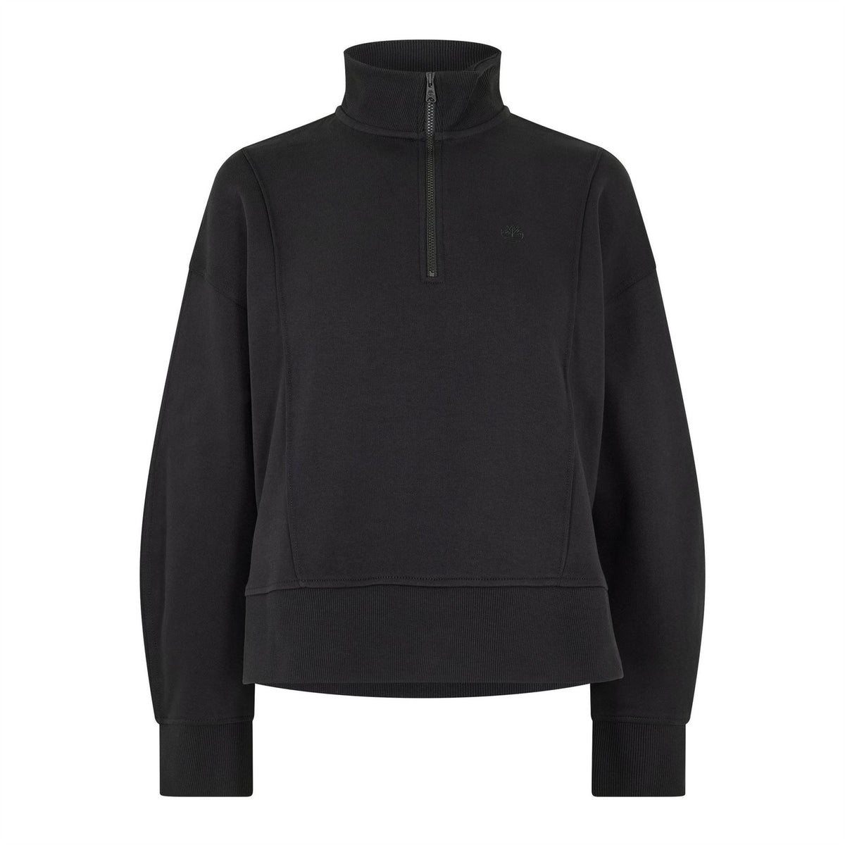 Timberland Zip Neck Drop Shoulder Sweatshirt