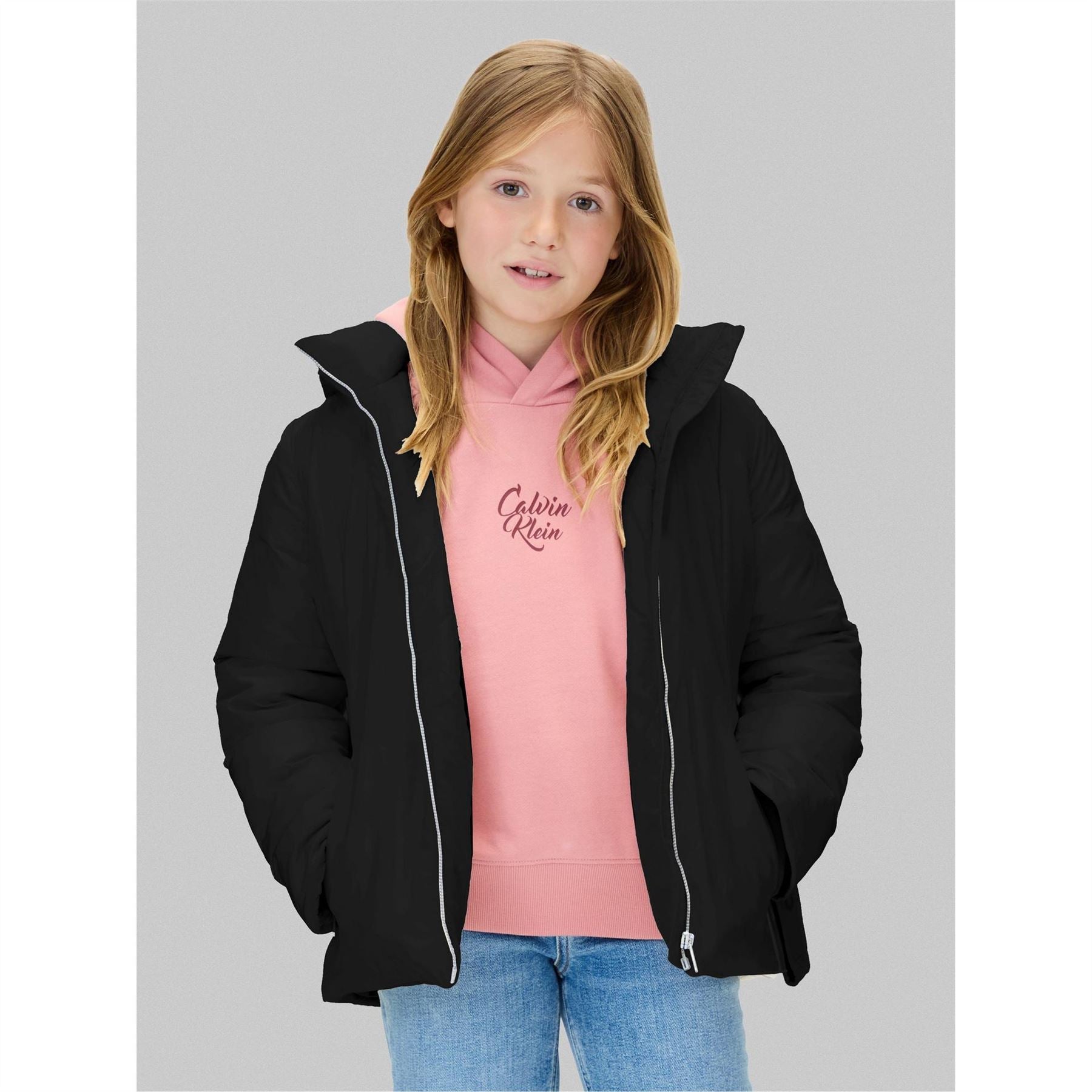 Calvin Klein Jeans Belted Medium Puffer Jacket