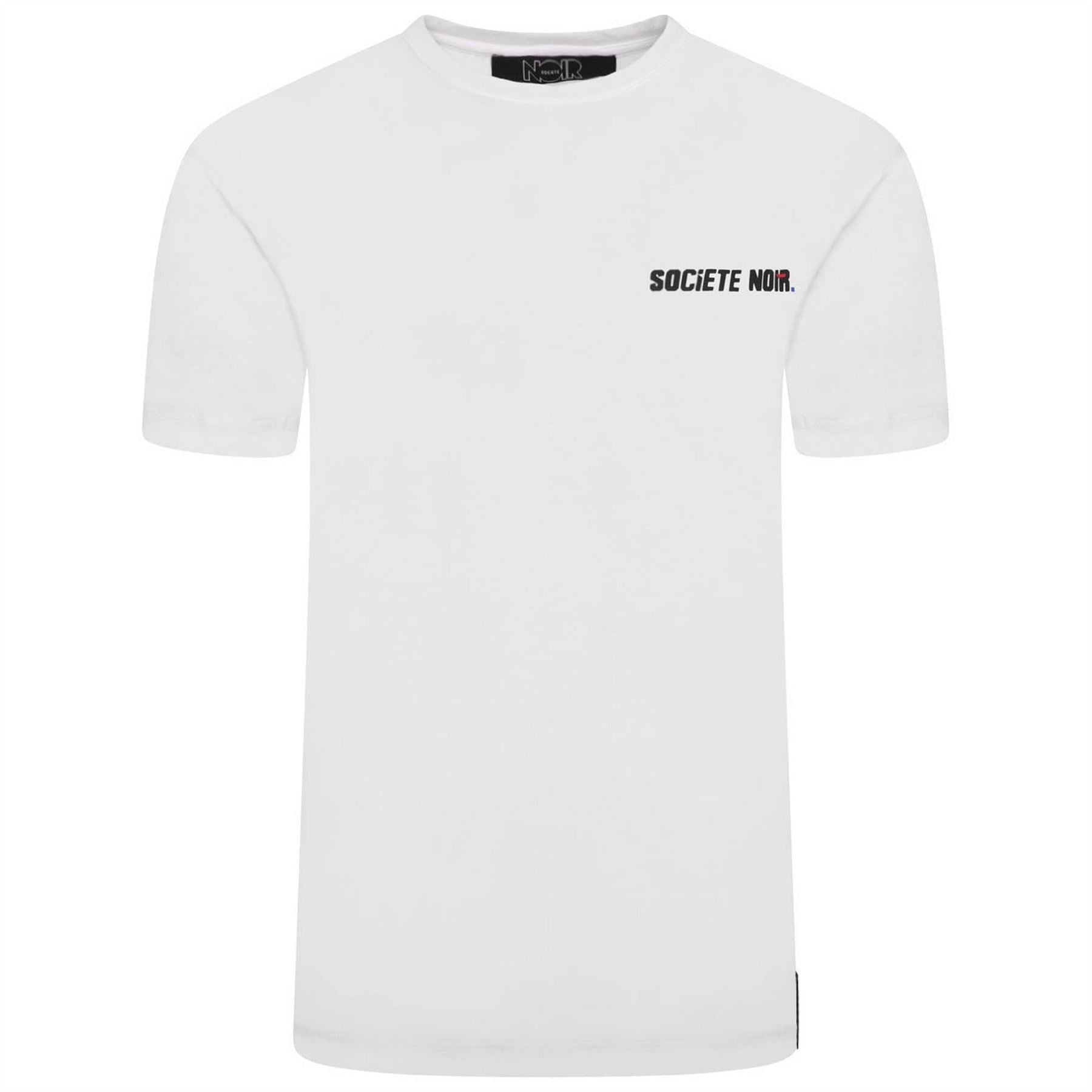 Societe Noir Lavitesse Printed Logo Crew Neck Boyfriend T-Shirt