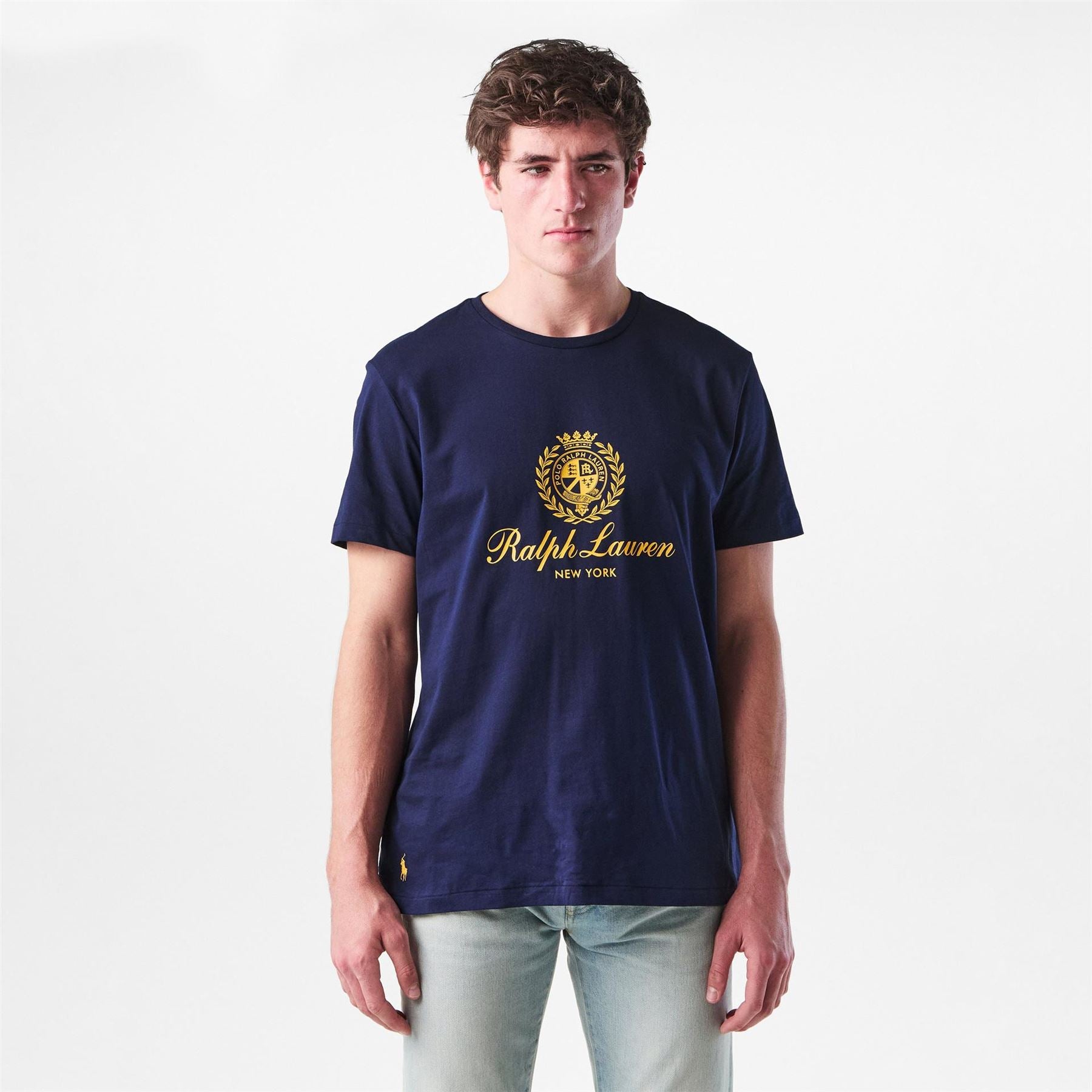 Polo Ralph Lauren Crest Logo Print Regular Fit Crew Neck T-Shirt