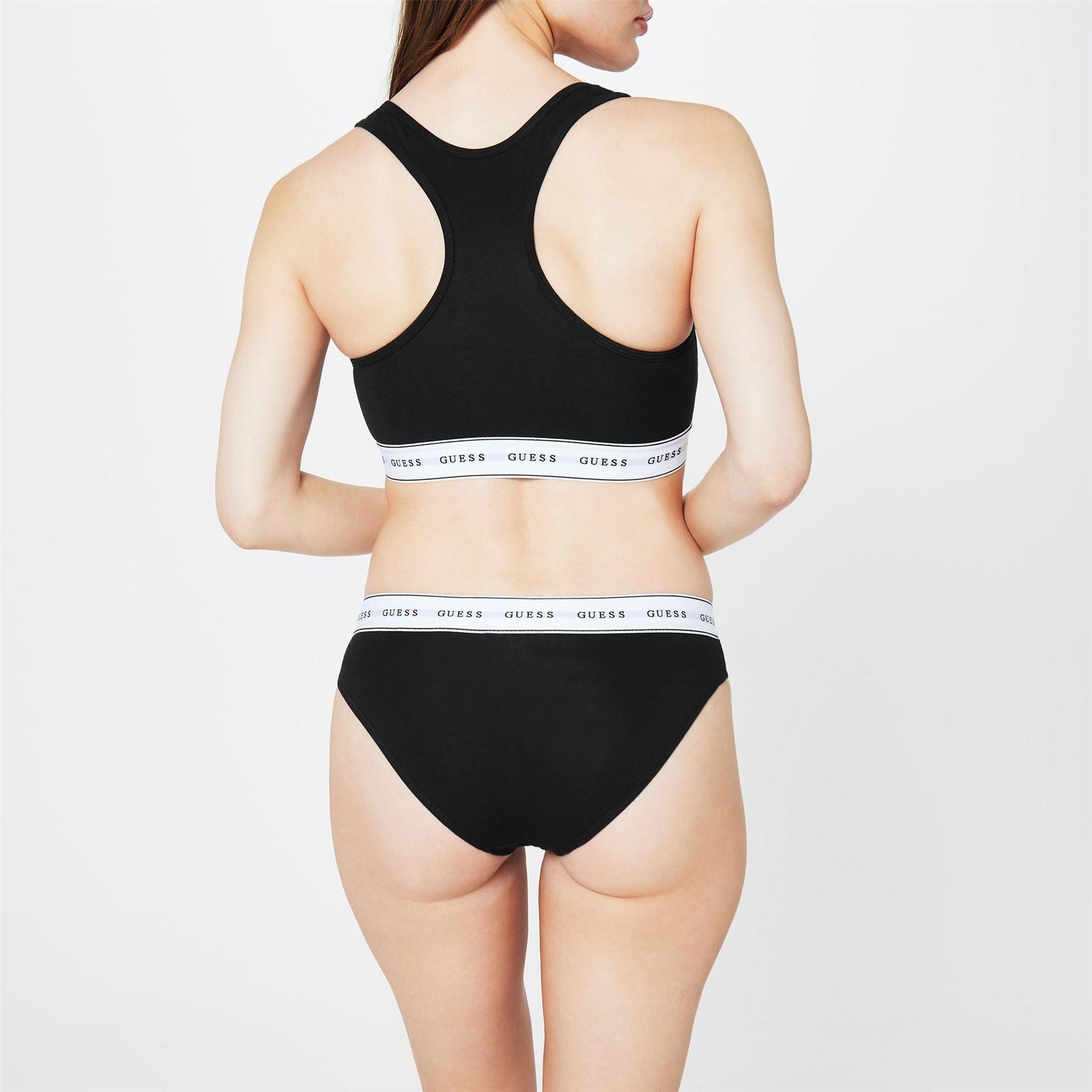 Guess Scoop Neck Sleeveless Waist Length Bra