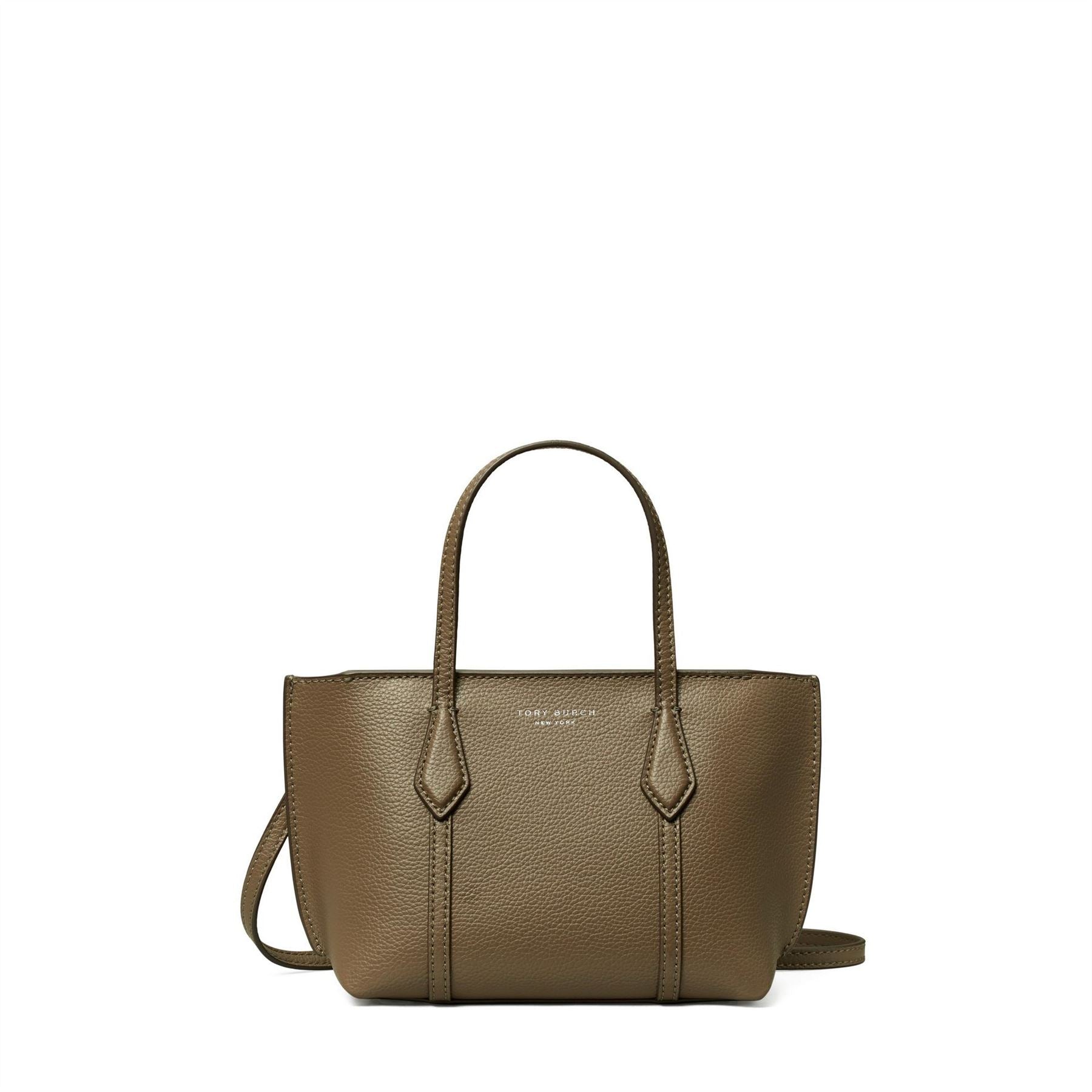 Tory Burch Perry Mini Rectangle Shape Tote Bag with Logo