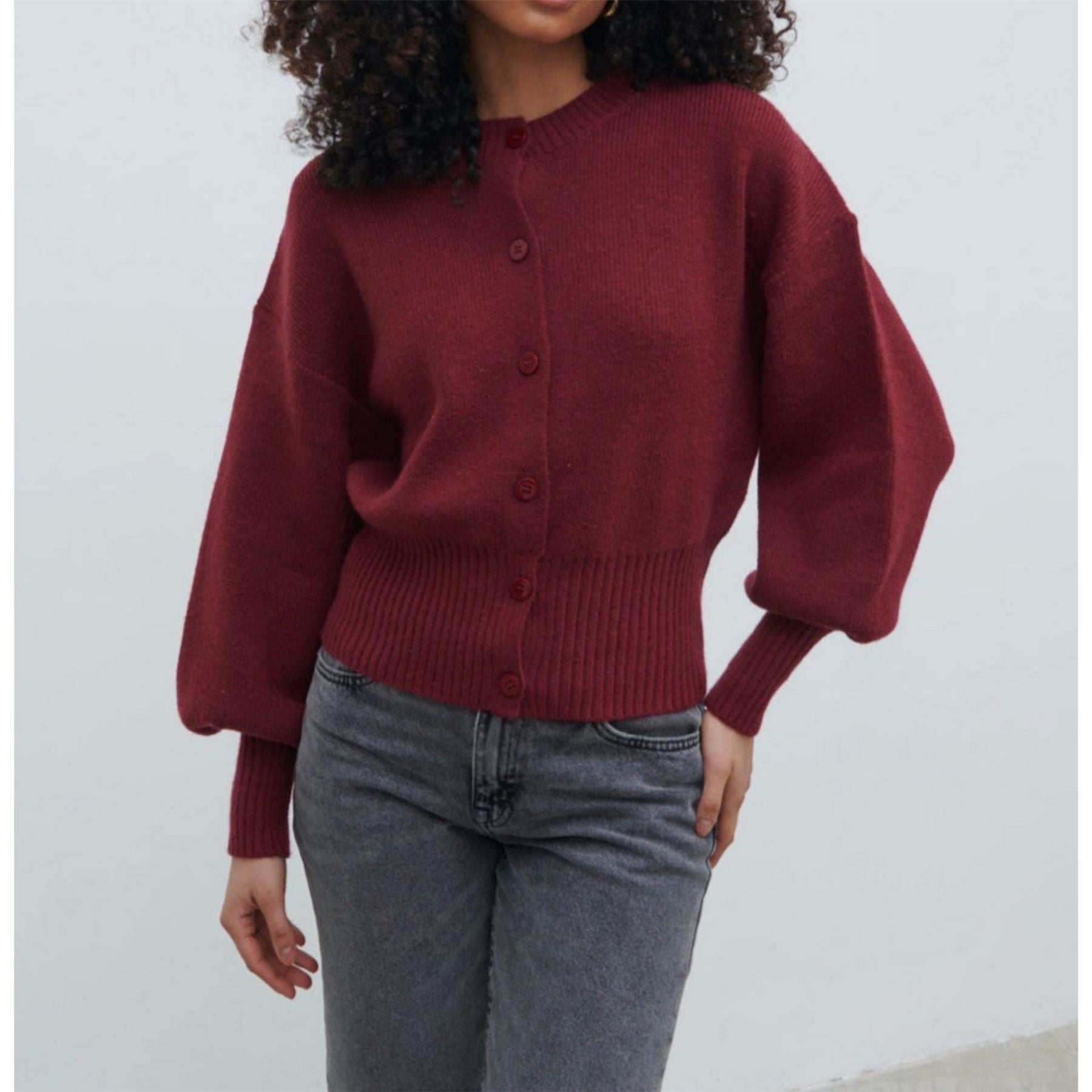 Pretty Lavish Etta Knit Bomber Jacket