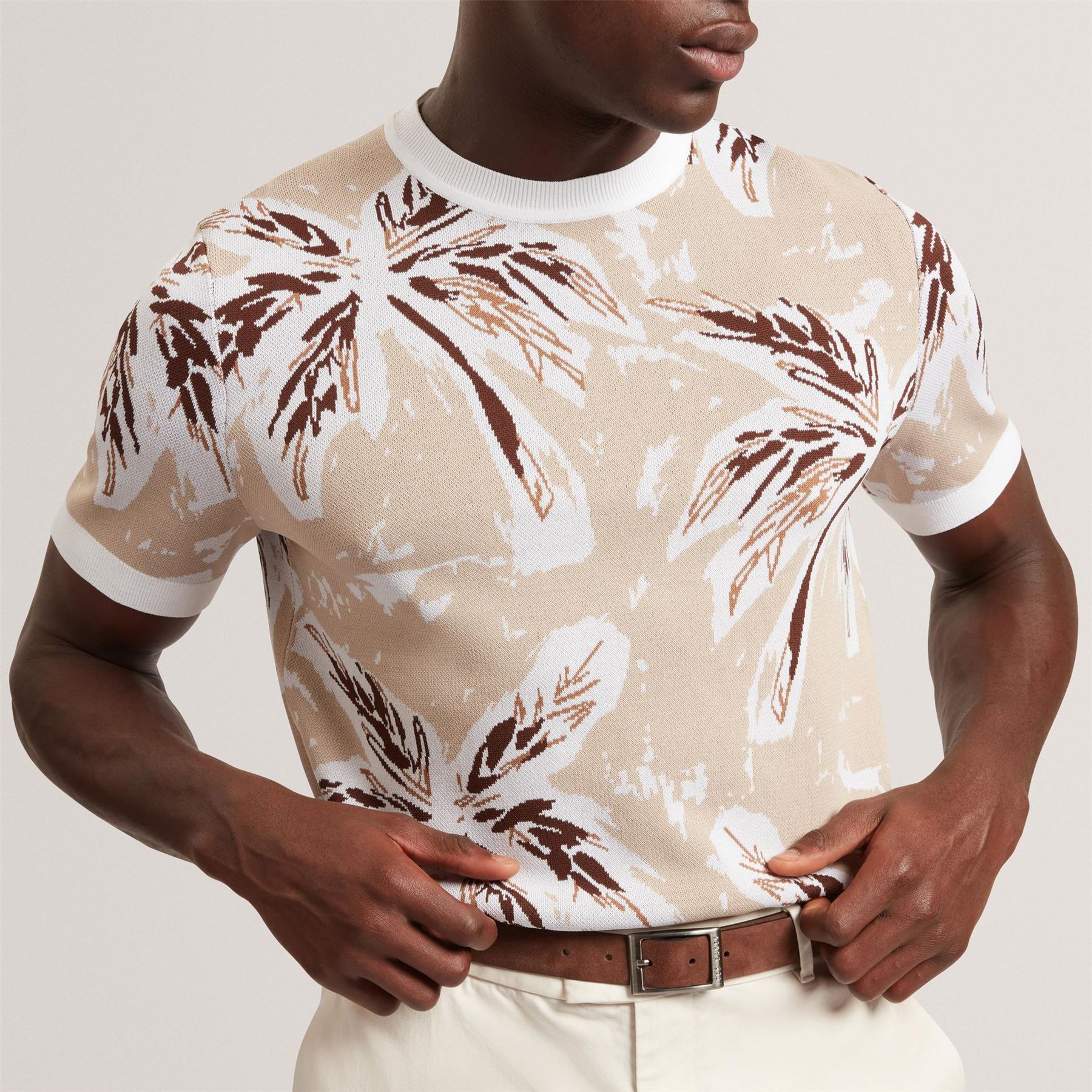 Ted Baker SS Knit Leaf T Sn62