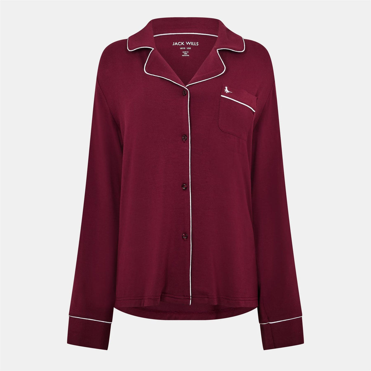 Jack Wills Collared Neck Long Sleeve Pyjama Set
