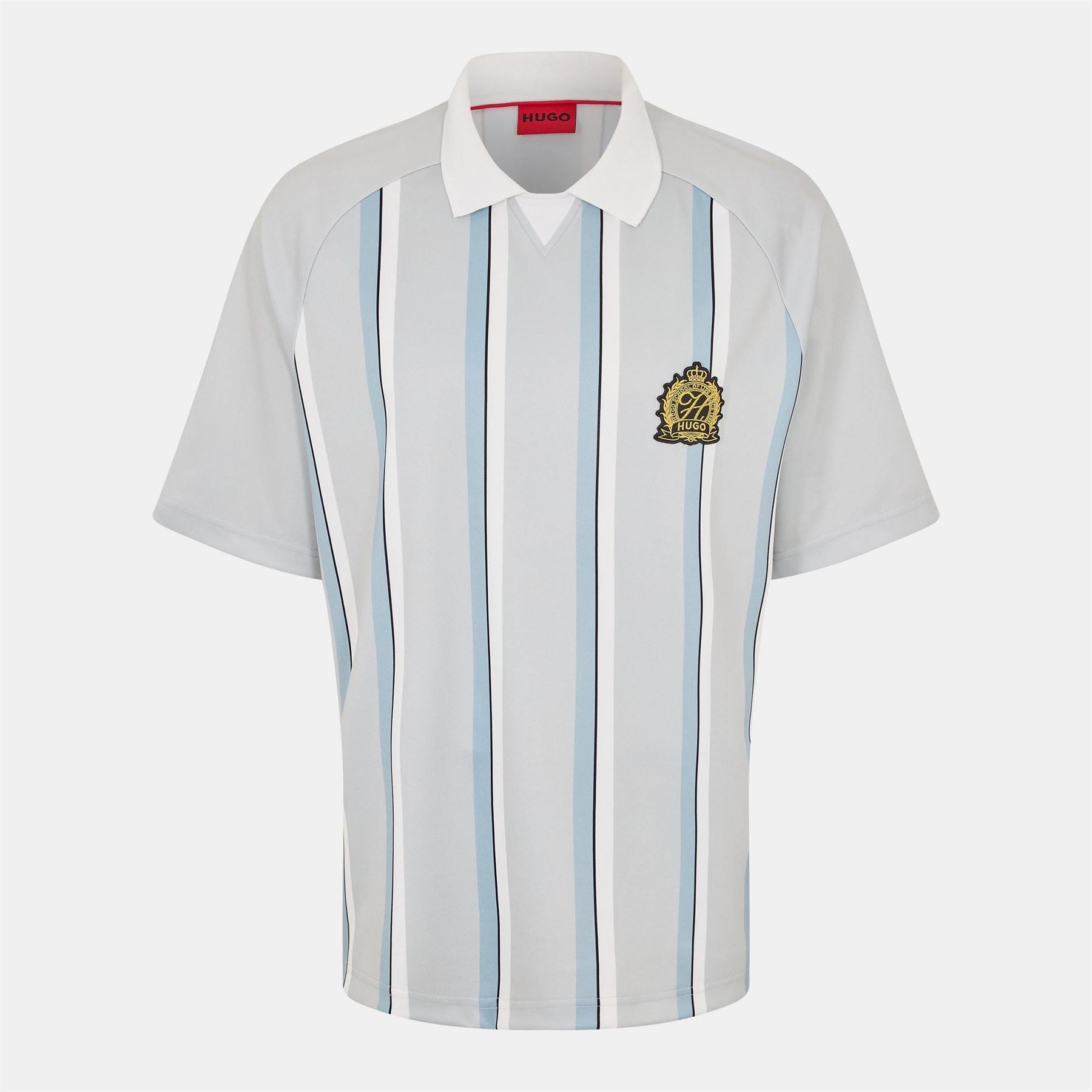 Hugo Collared Neck Raglan Sleeve Polo Shirt