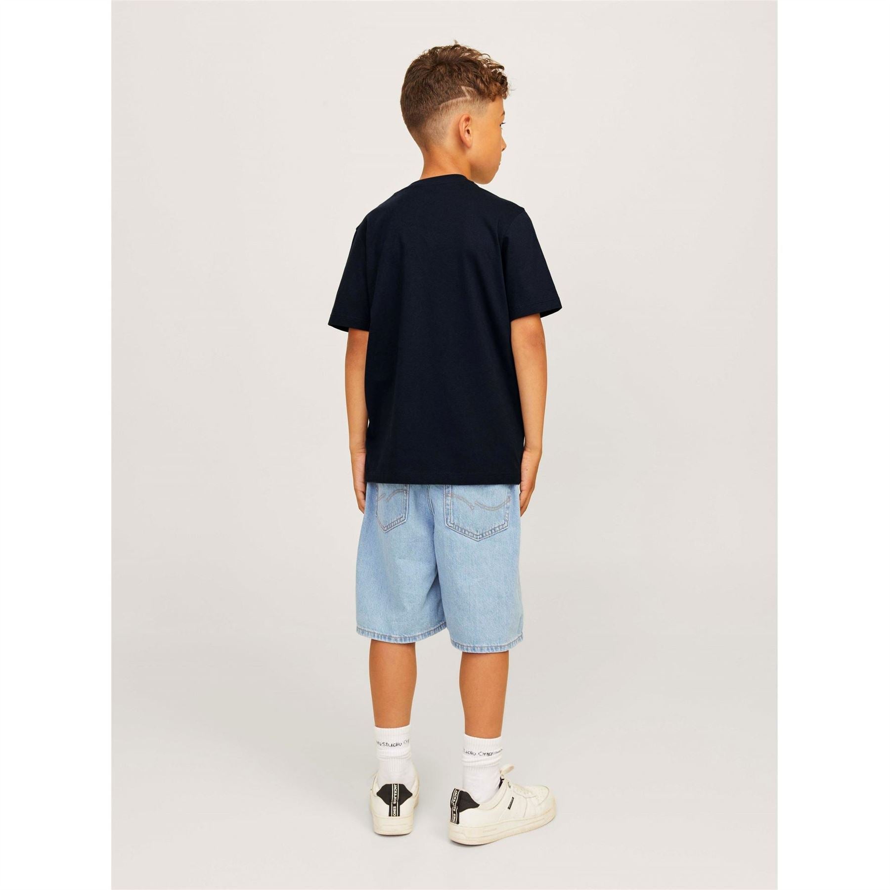 Jack and Jones Logo Print Crew Neck Short Sleeve Jersey T-Shirt