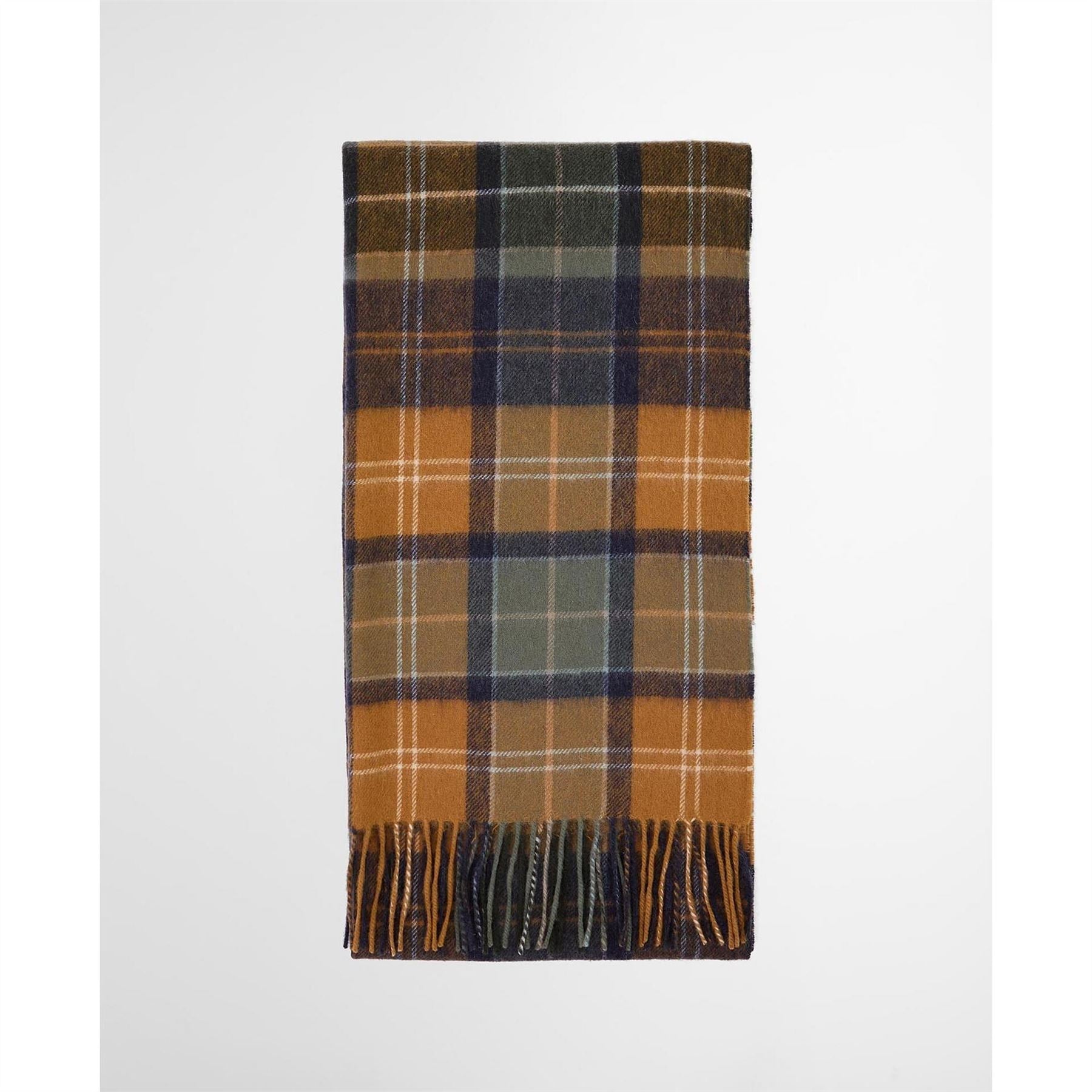 Barbour Patchwork Tartan Wool Scarf