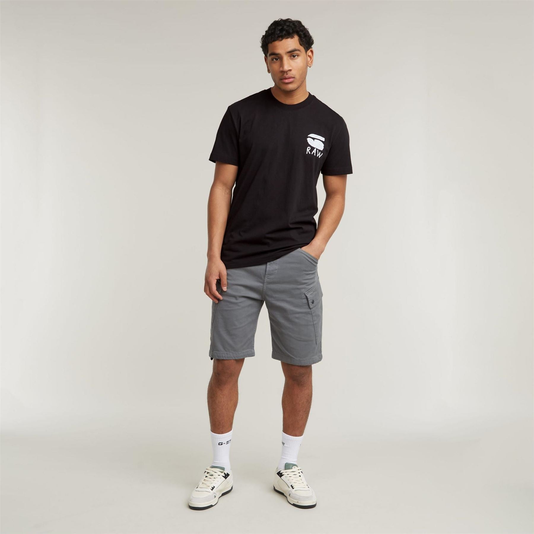 G Star Burger Back Print Regular Fit T-Shirt
