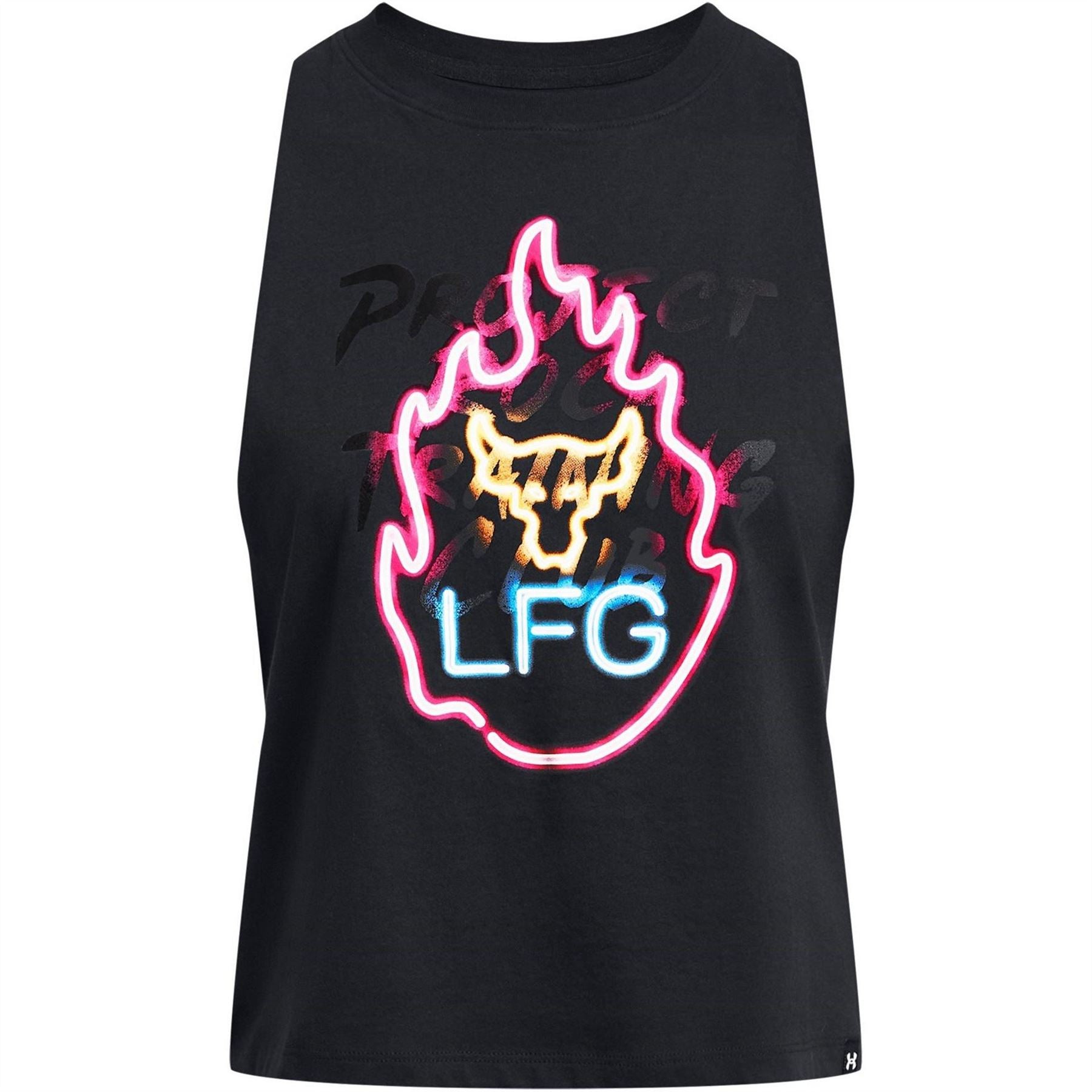 Under Armour Flame Graphic Cropped Relaxed Fit Tank