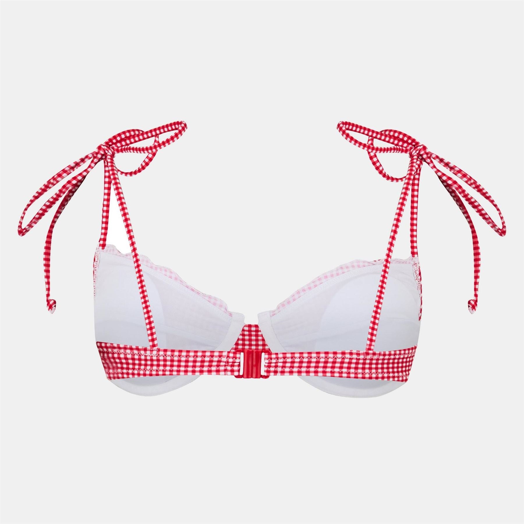 Jack Wills Lettuce Edge Balconette Bikini Gingham Set