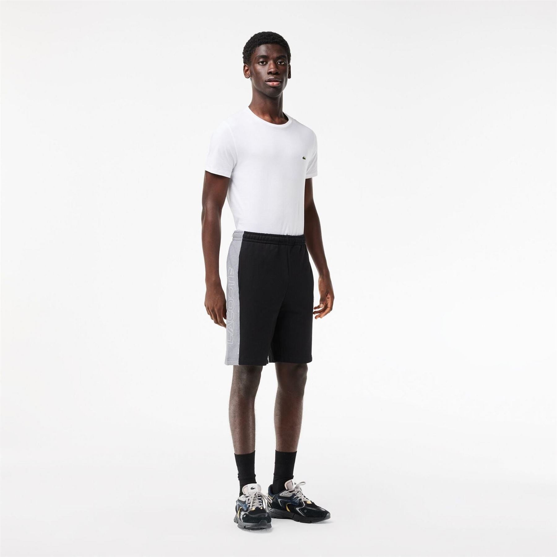 Lacoste Colour Block Bermuda Shorts with Elasticated Waistband