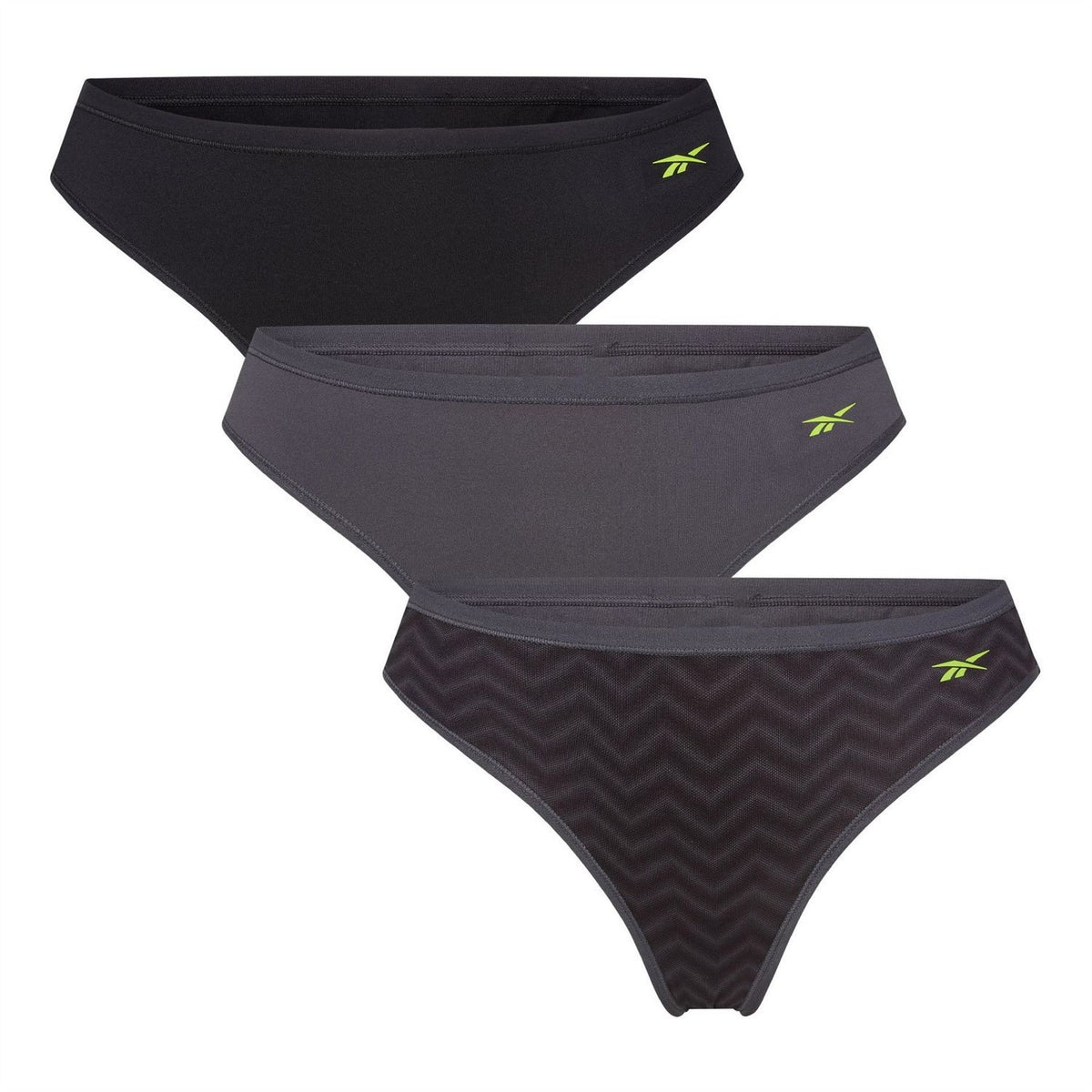 Reebok Womens 3 Pack Thong Agatha