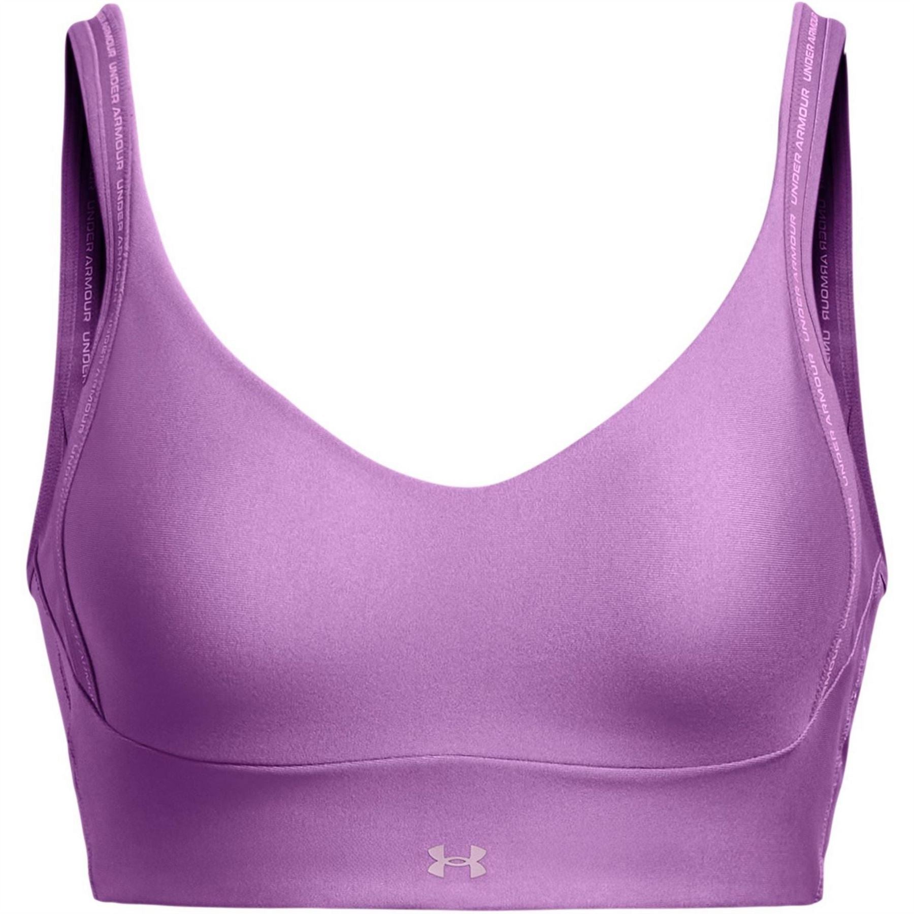 Under Armour Infin V-Neck Cropped Compression Bra