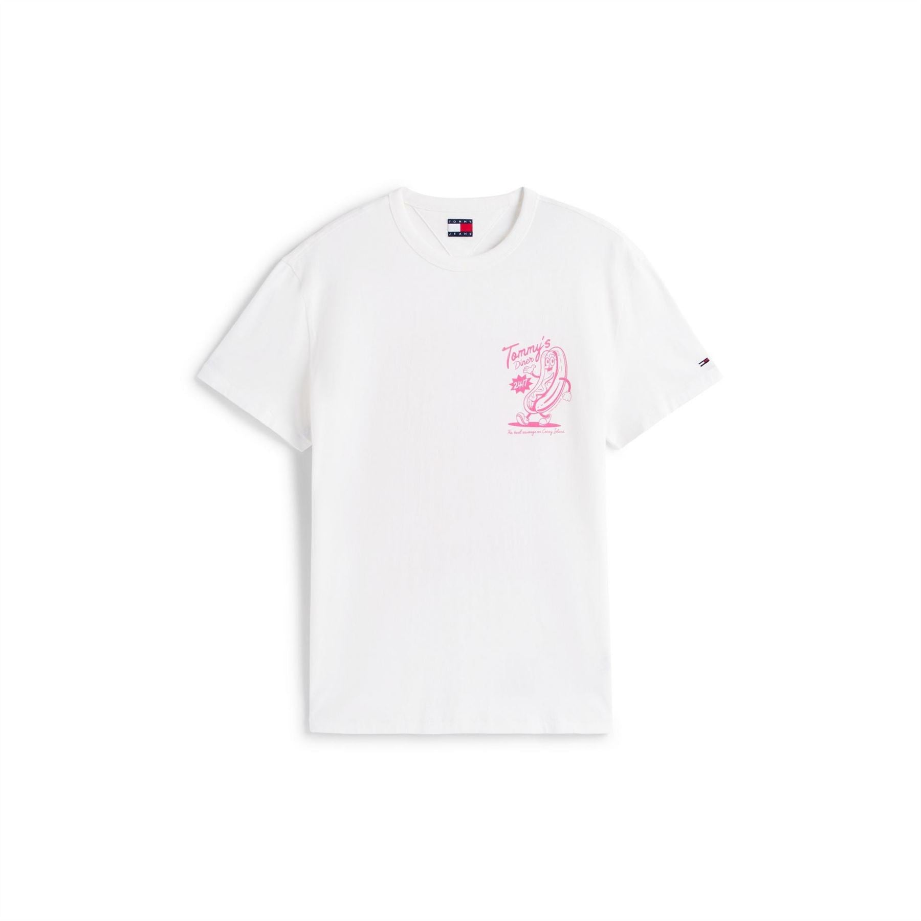 Tommy Jeans Regular Fit Graphic Crew Neck T-Shirt