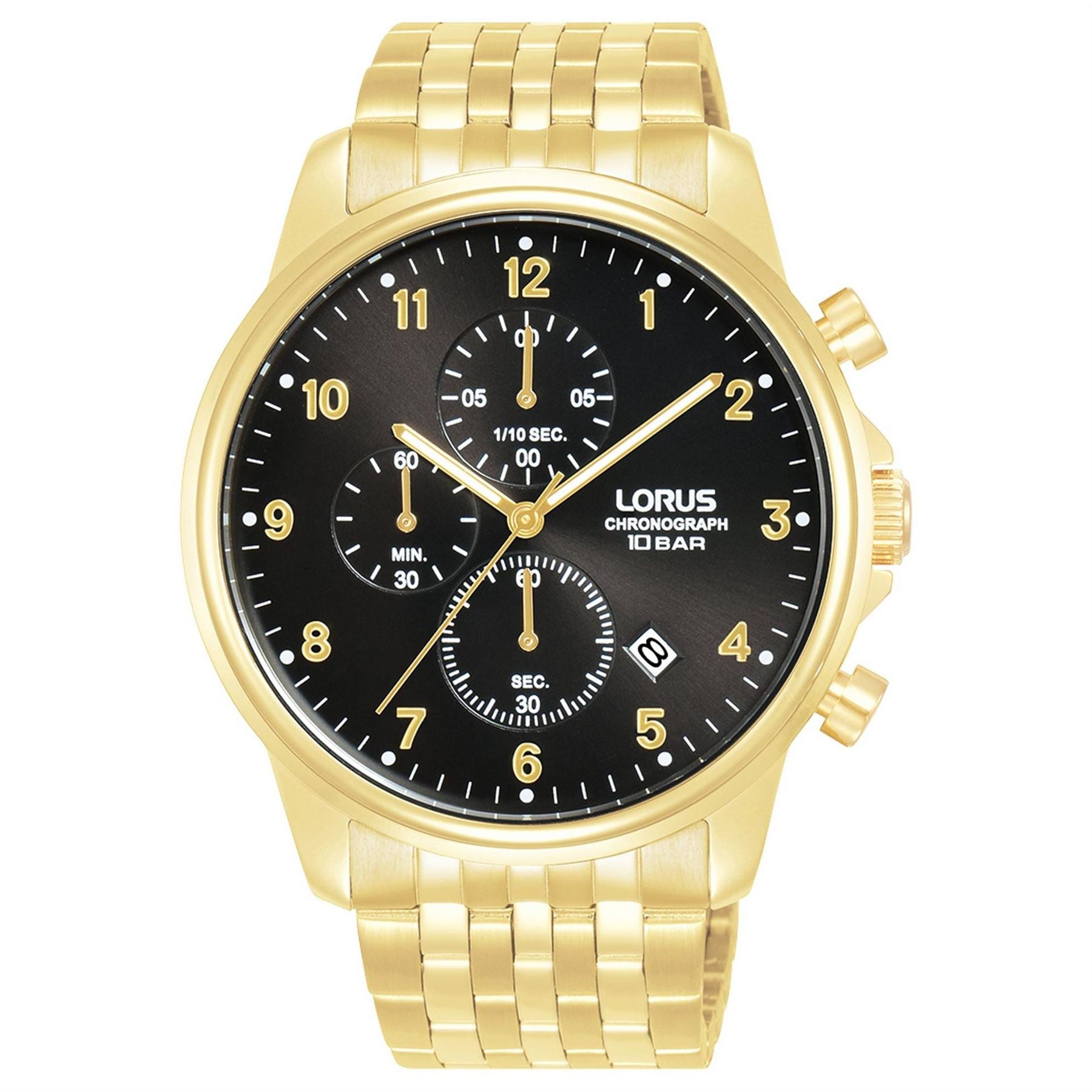 Lorus Chronograph Steel Bracelet Analogue Watch