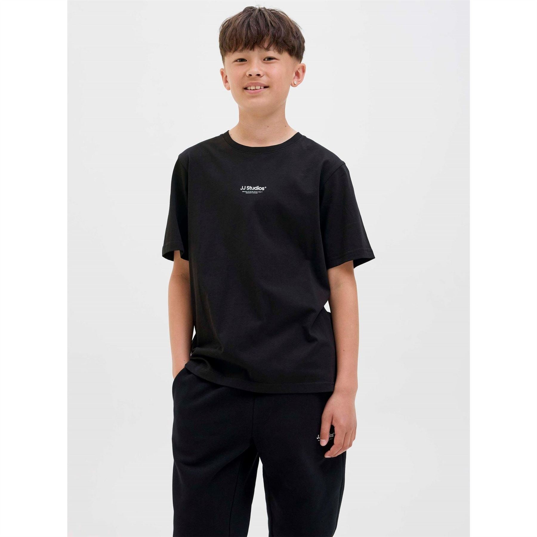Jack and Jones Soho Logo Print Crew Neck Short Sleeve Jersey T-Shirt