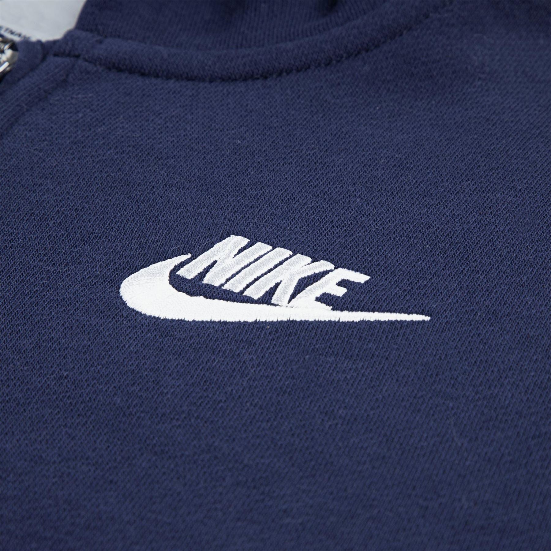 Nike Hooded Neck Ribbed Cuff Bomber Collared Jacket
