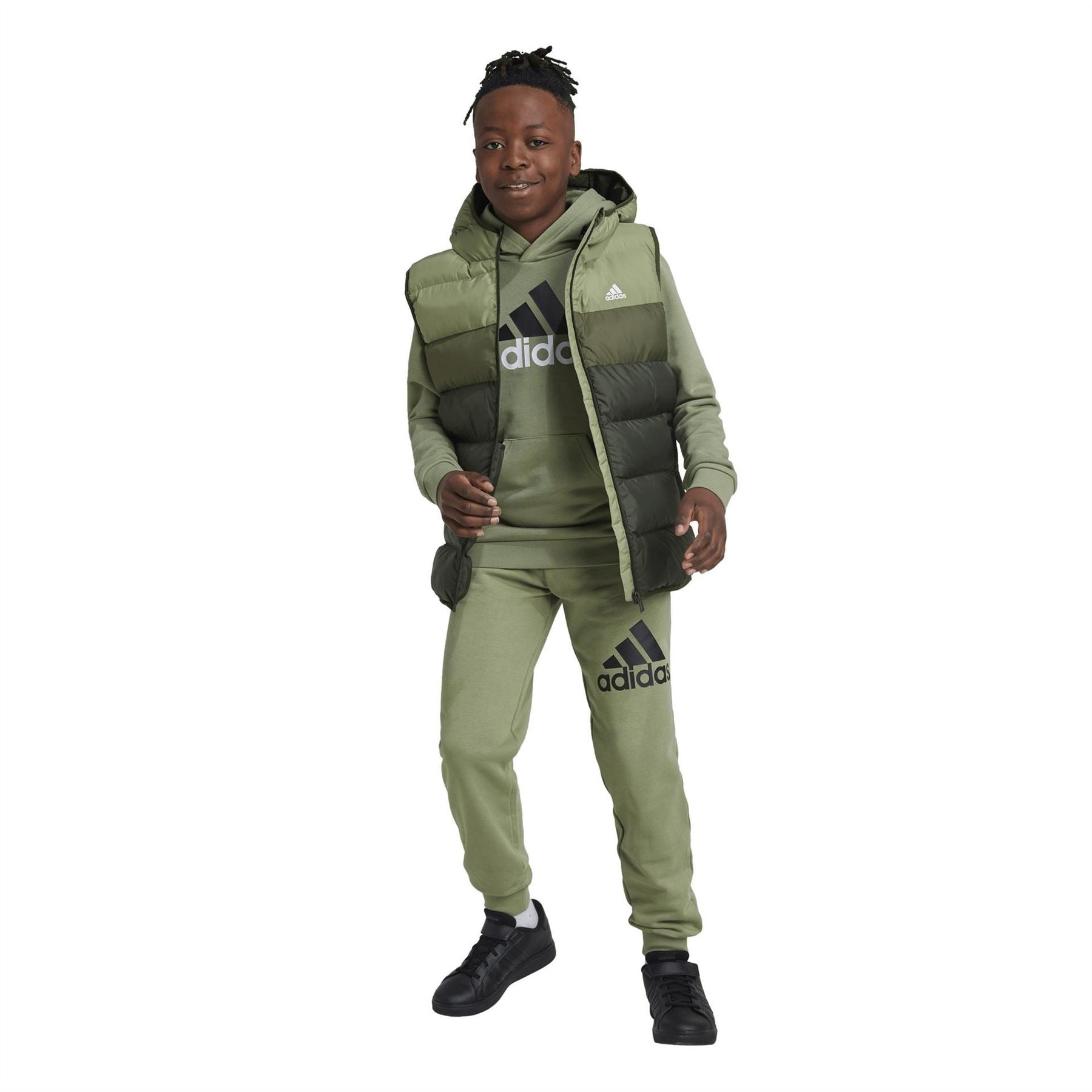 adidas Colour Block Patterned Kids Gilet