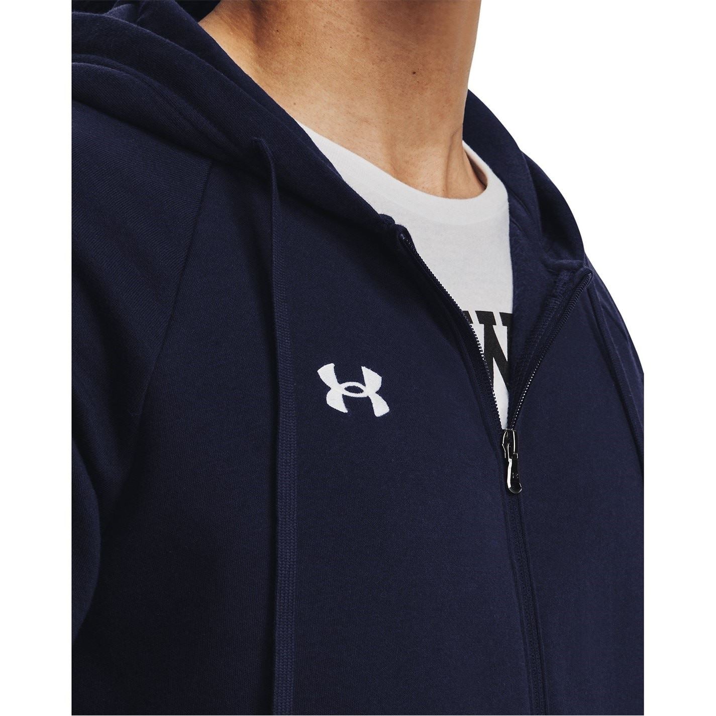 Under Armour Mens Armour Ua Rival Fleece Full Zip Hoodie