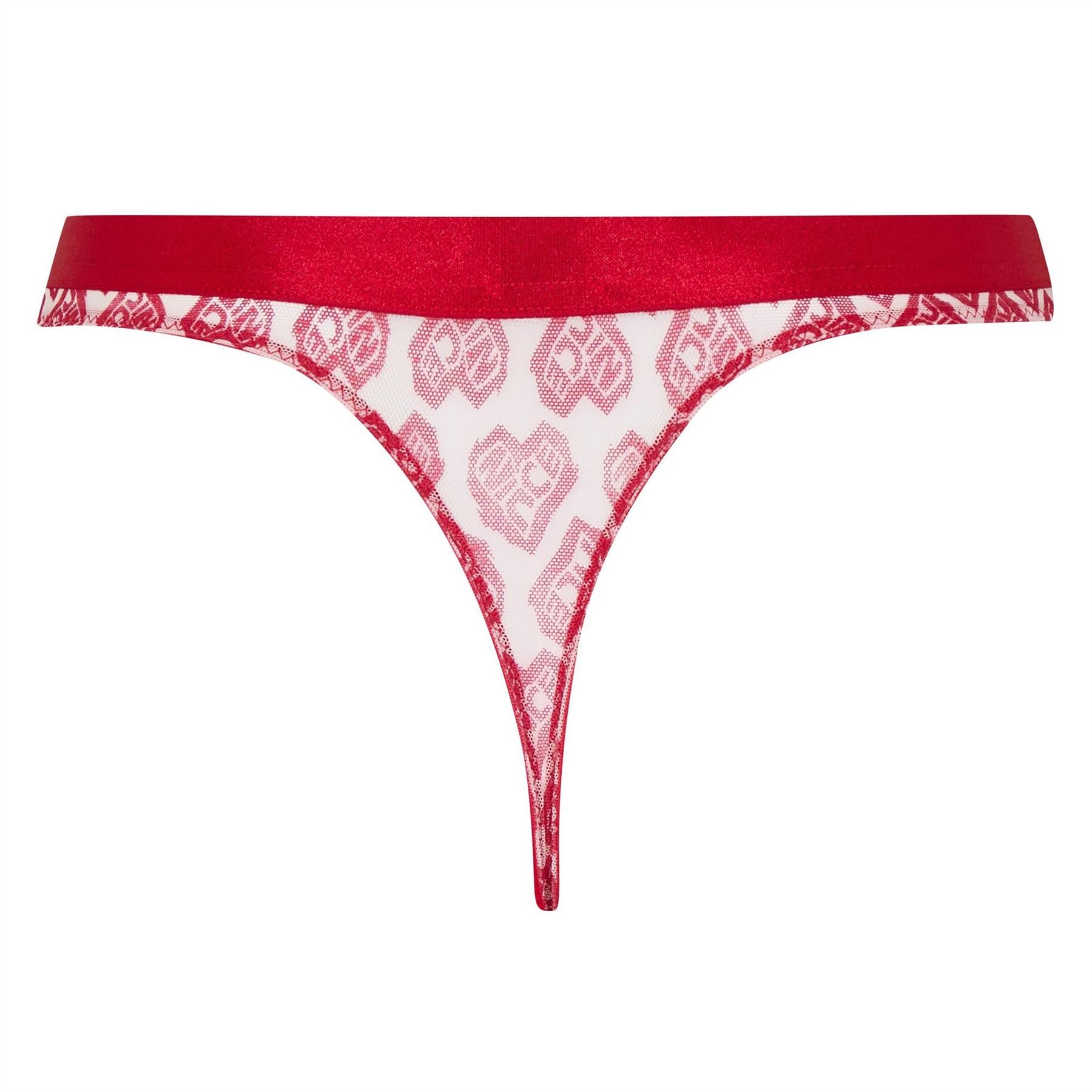 Nicce Heart Print Bikini Bottom