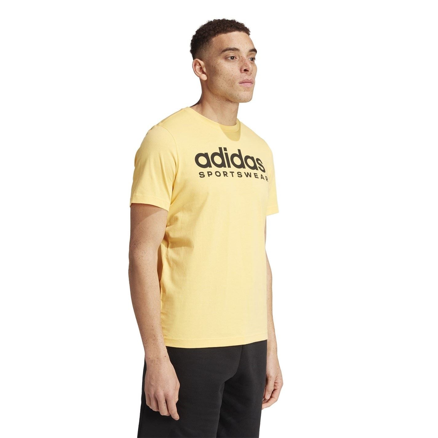 adidas Mens Essentials Single Jersey Logo T-Shirt