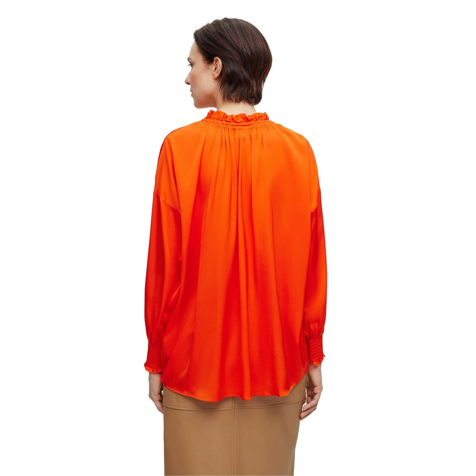 Boss Baratina Blouse, Drawstring Neckline