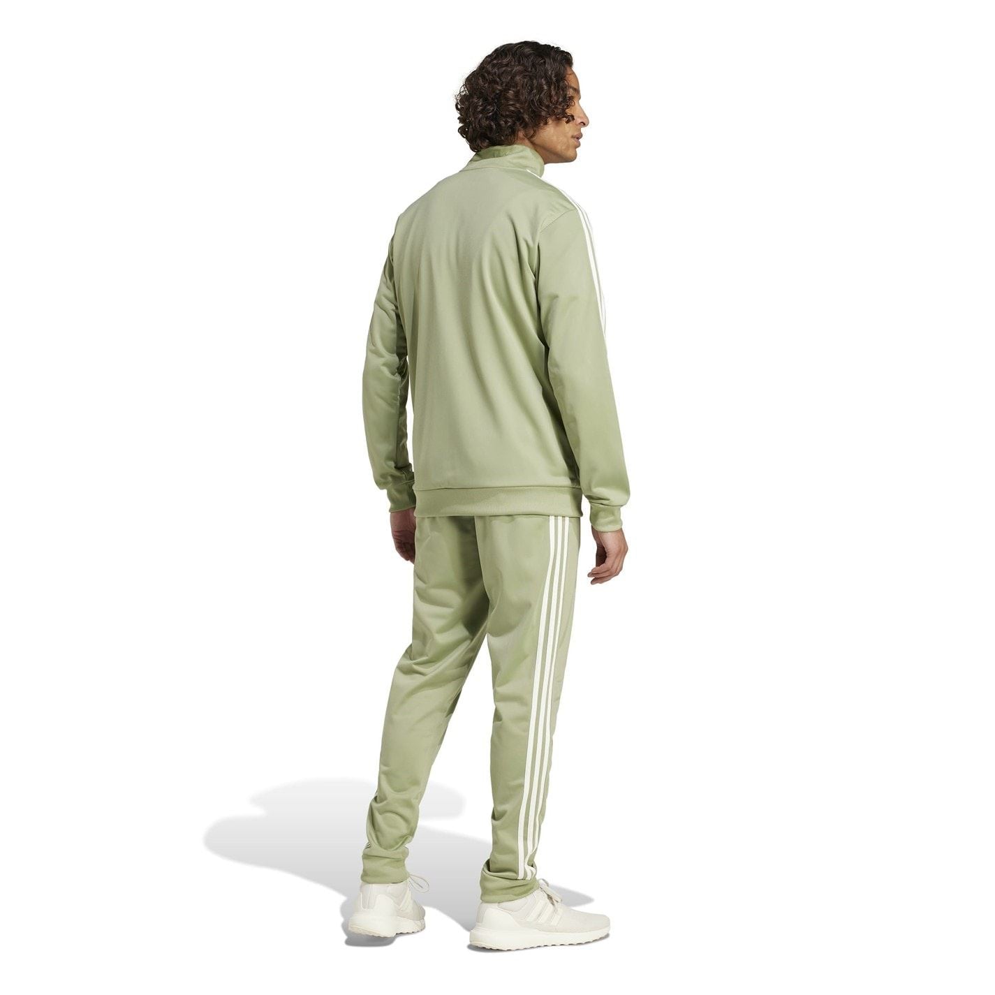 adidas Basic 3   Stripes Tricot Tracksuit