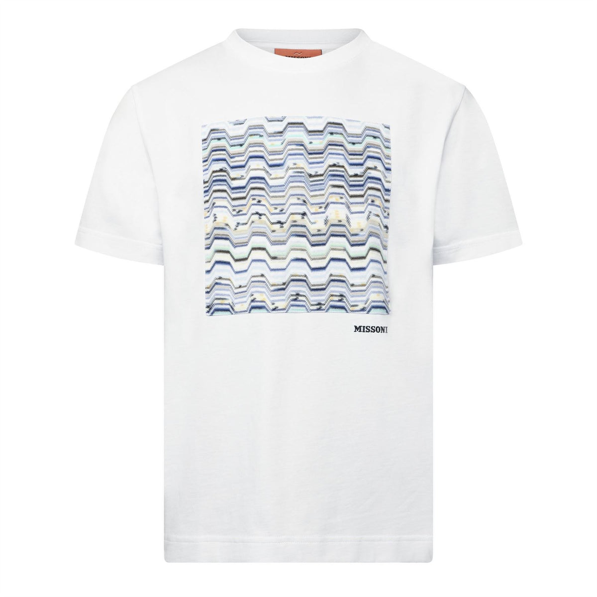 Missoni Printed Logo Crew Neck Short Sleeve Jersey T-Shirt