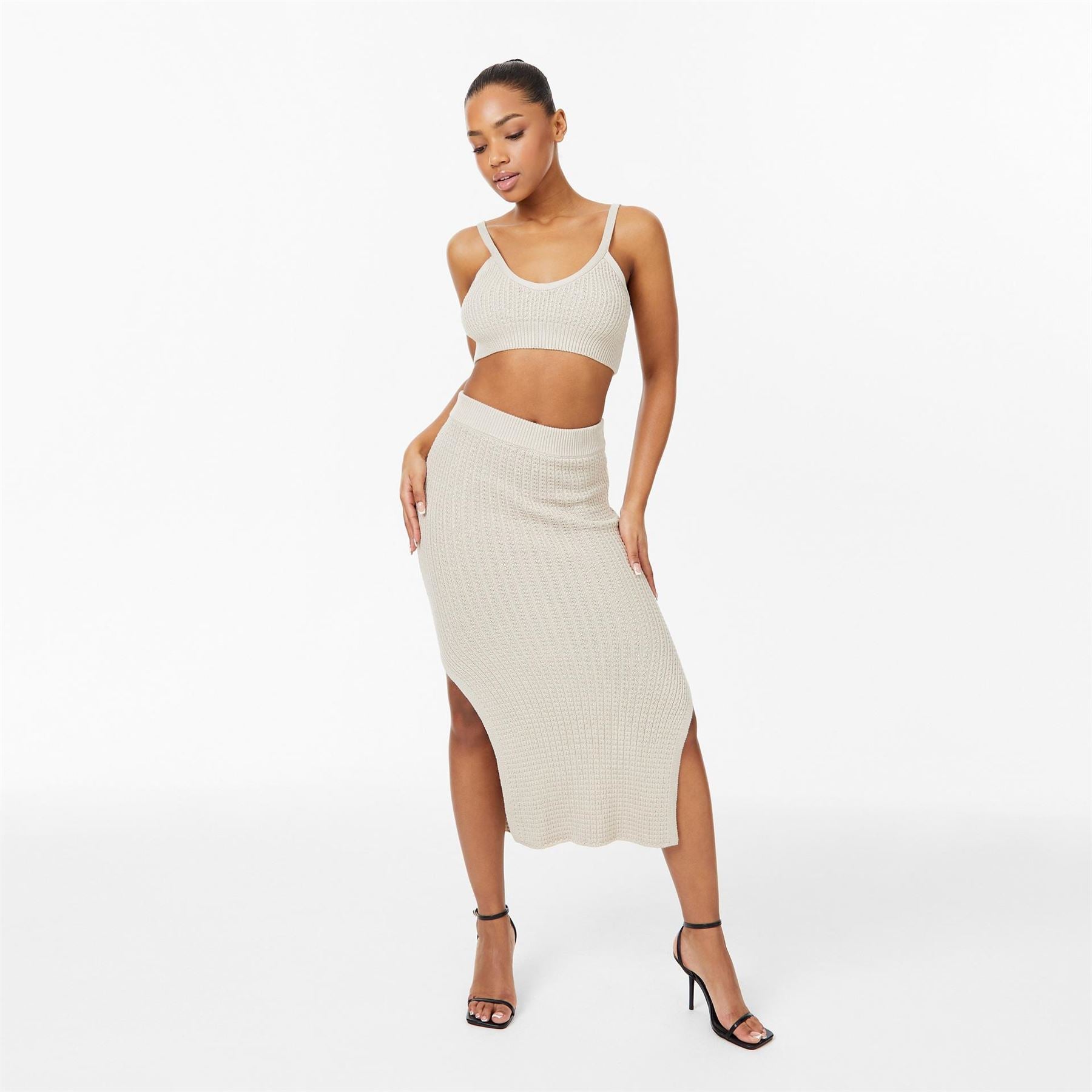 Jack Wills Stitchy Midi Skirt
