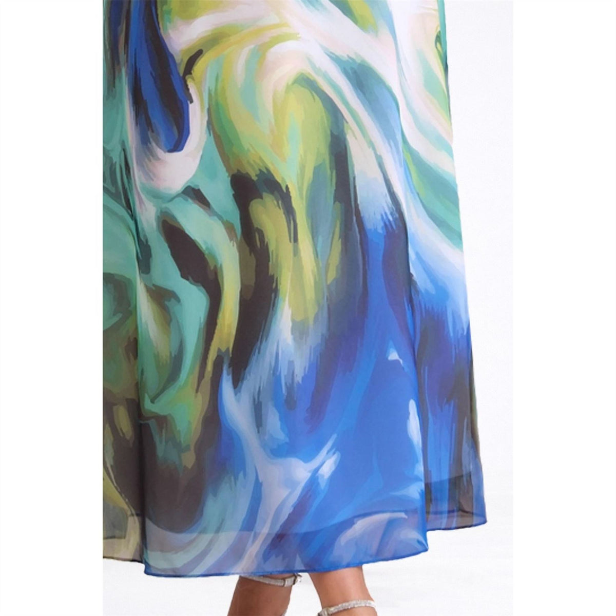 Ella Boo Abstract print Frill Dress