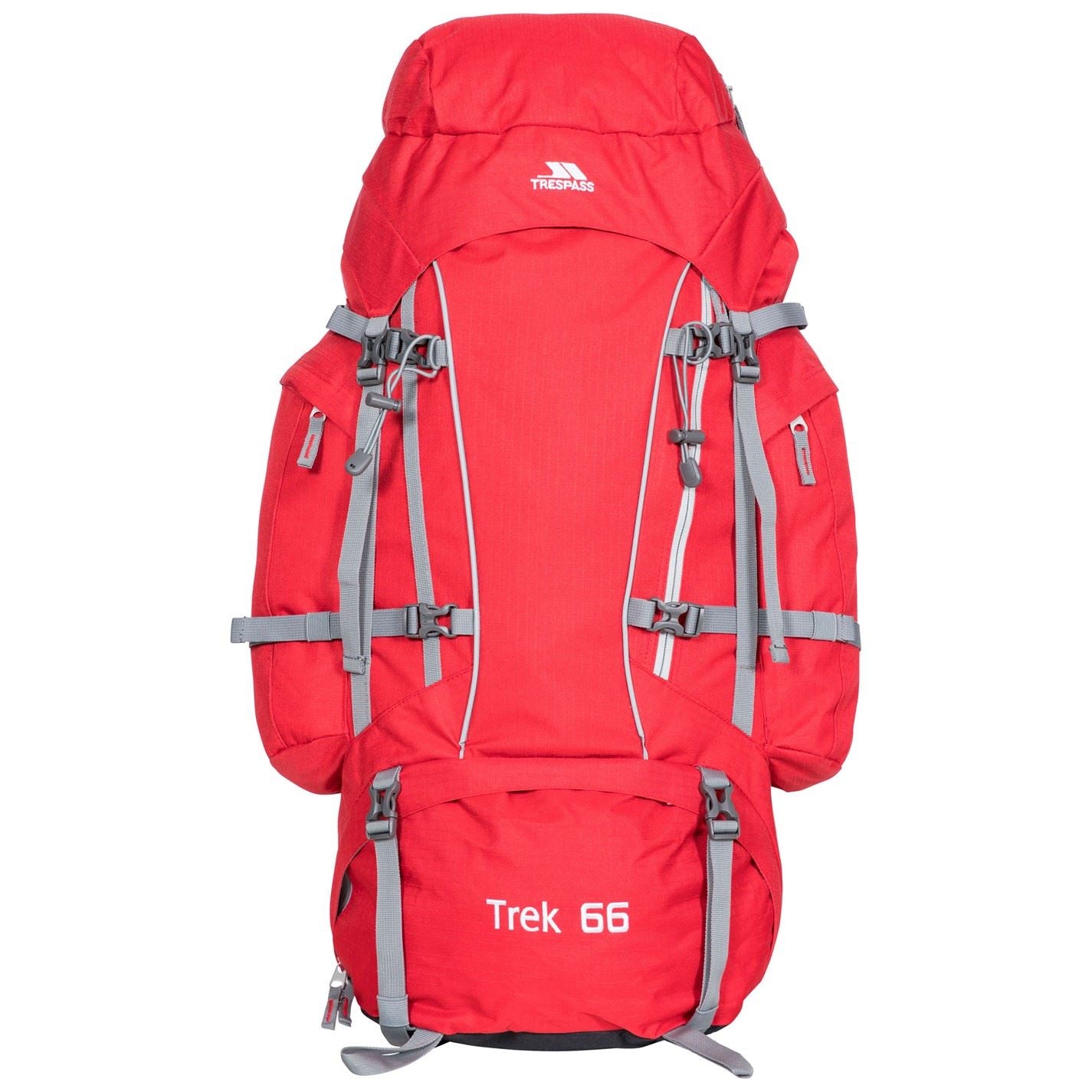 Trespass Trek 66L Rucksack Backpack with Logo