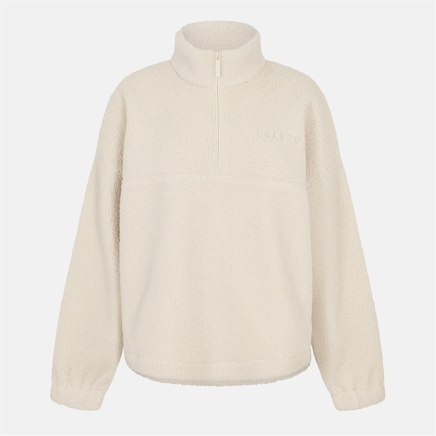 USA Pro Womens Borg Quarter Zip Fleece