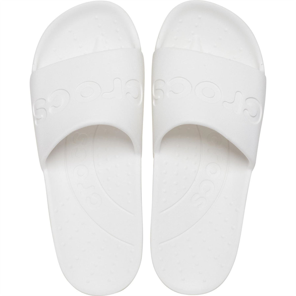 Crocs Logo Print Flatform Slides