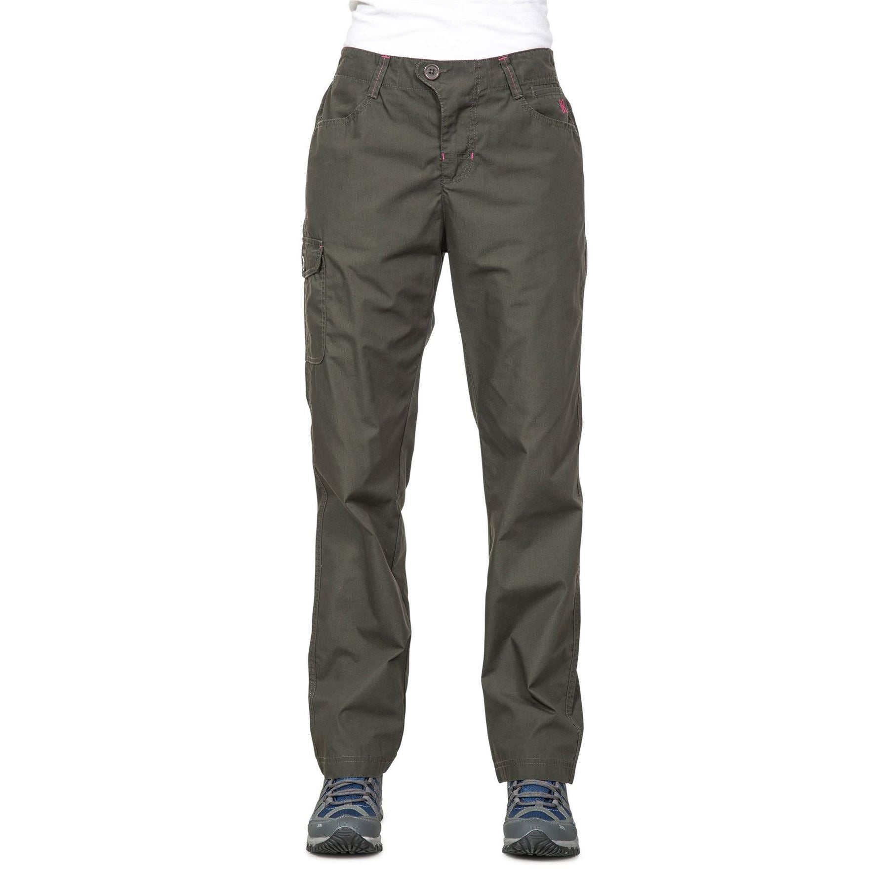 Trespass Rambler Solid Patterned Straight Cargo Trousers