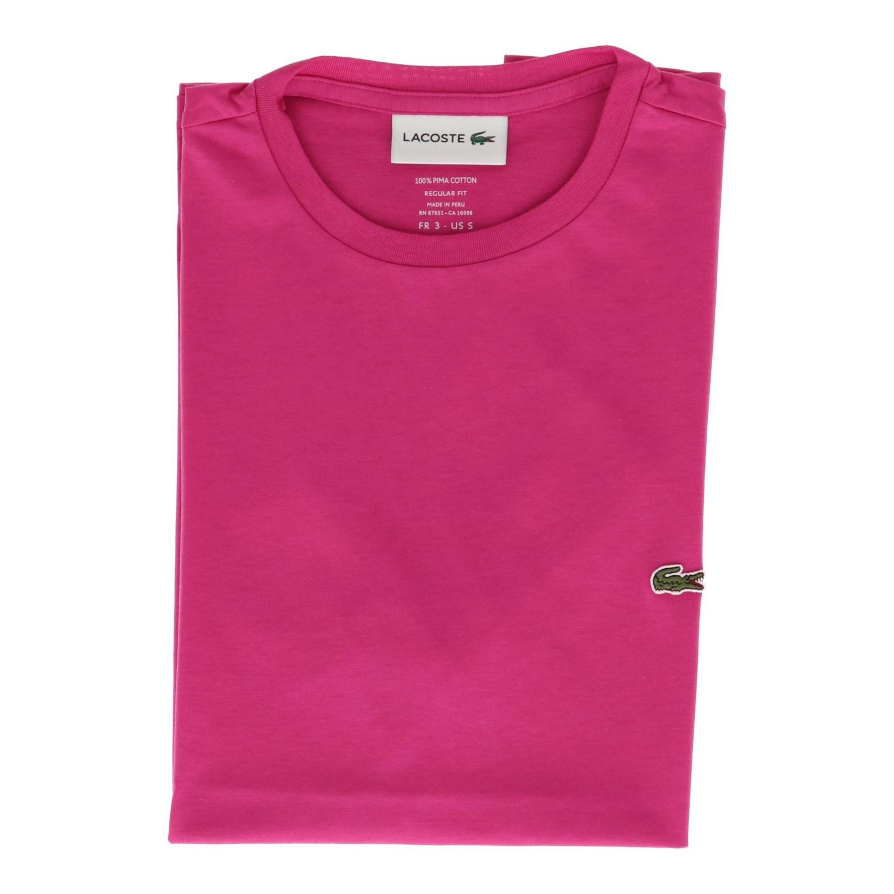 Lacoste Crocodile Logo Crew Neck Short Sleeve Jersey T-Shirt