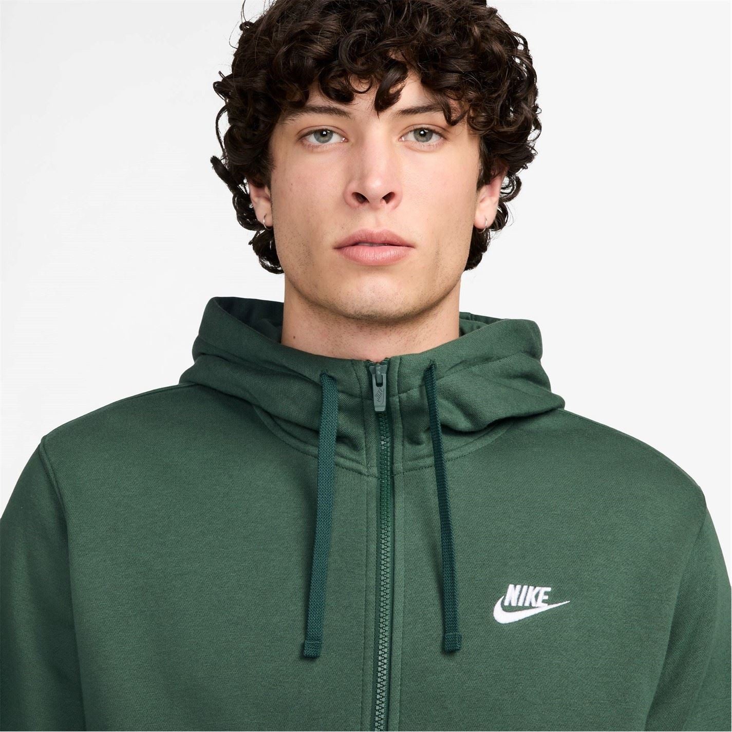 Nike Mens Sportswear Club Fleece Full Zip Hoodie