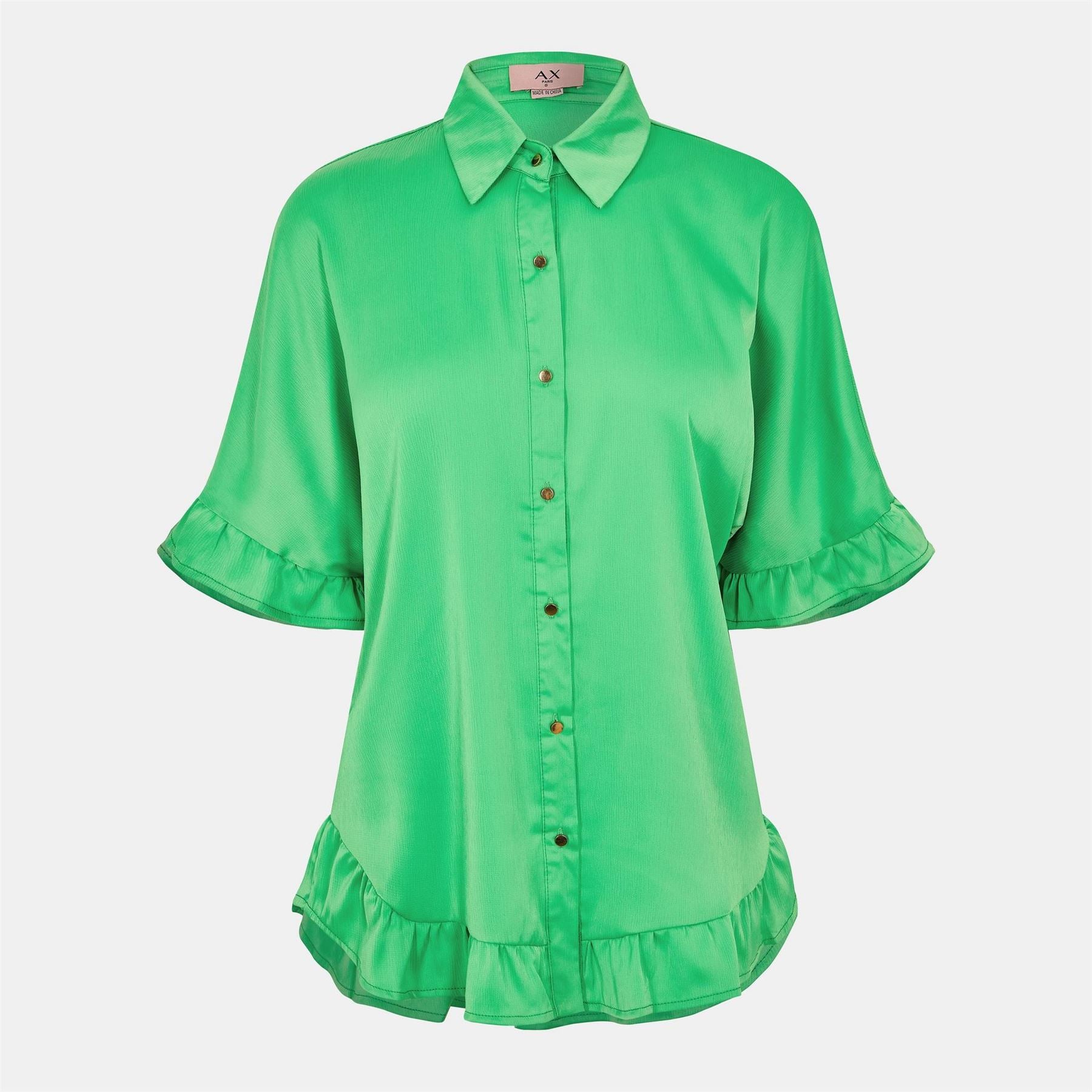 AX Paris Detail Gold Button FronT-Shirt