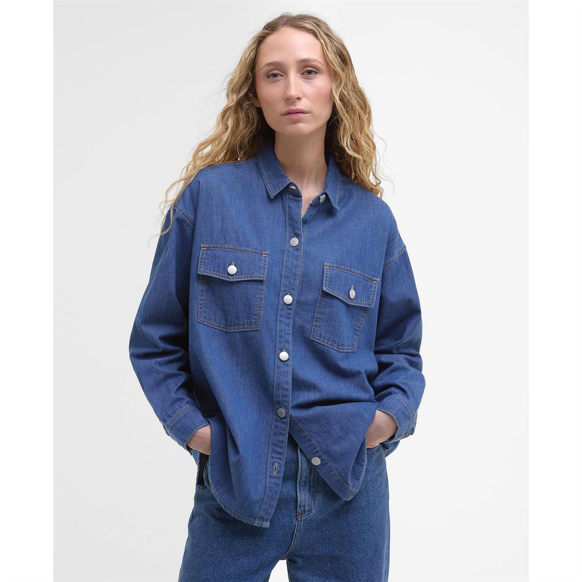 Barbour B.li Woodrow Long Sleeve Denim Shirt