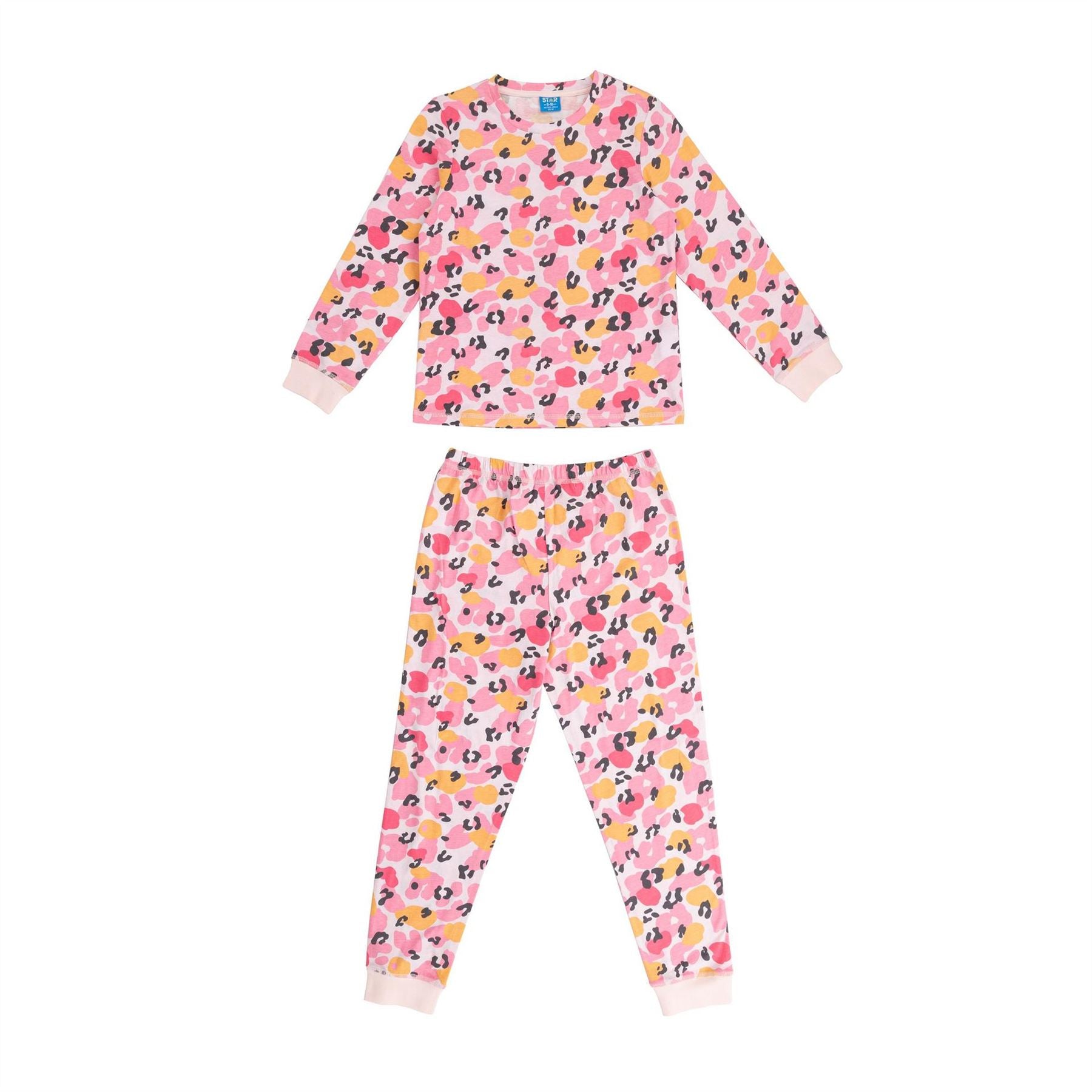 Star Leopard Pyjamas 3pk Girl