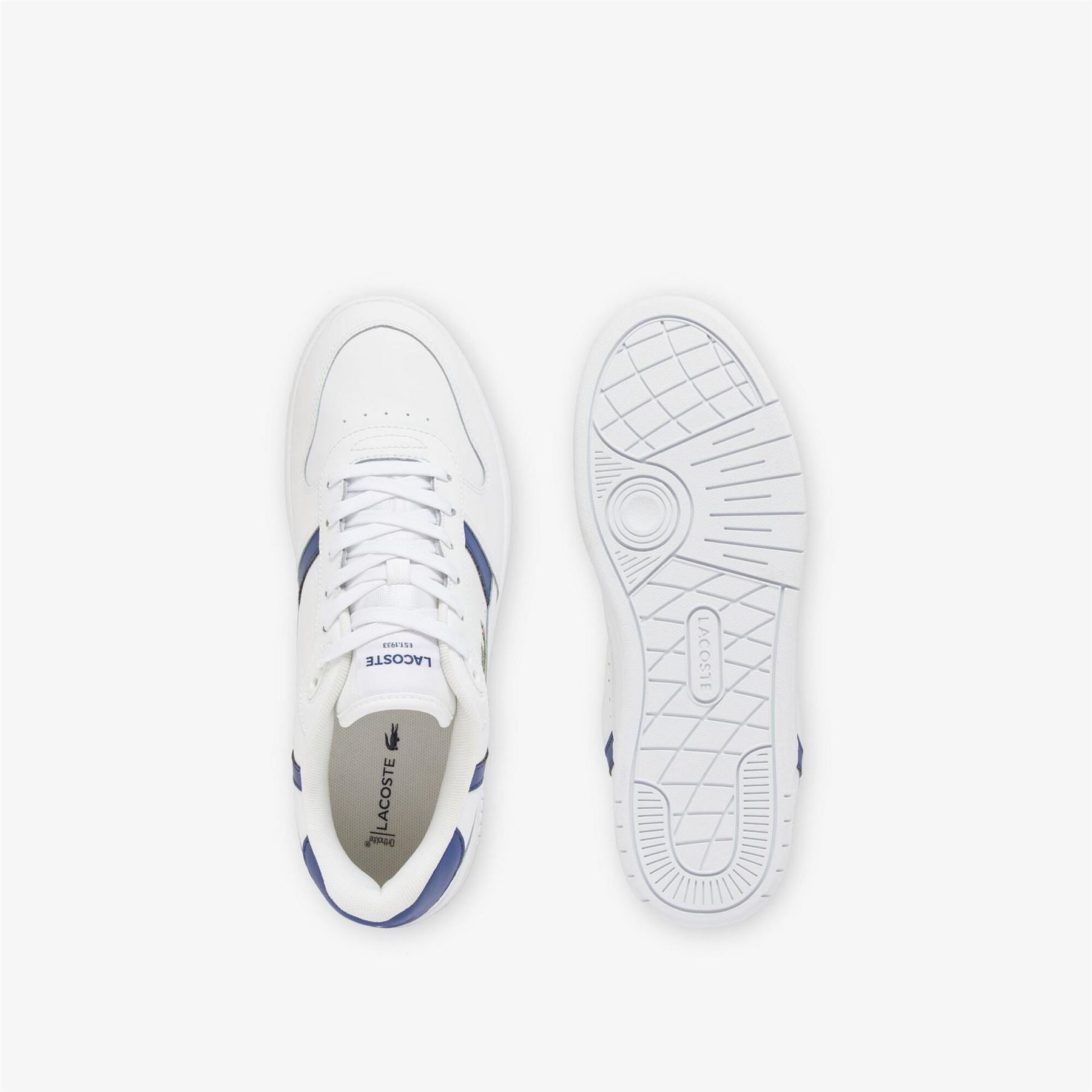 Lacoste T Clip Low Top Crocodile Print Sneakers
