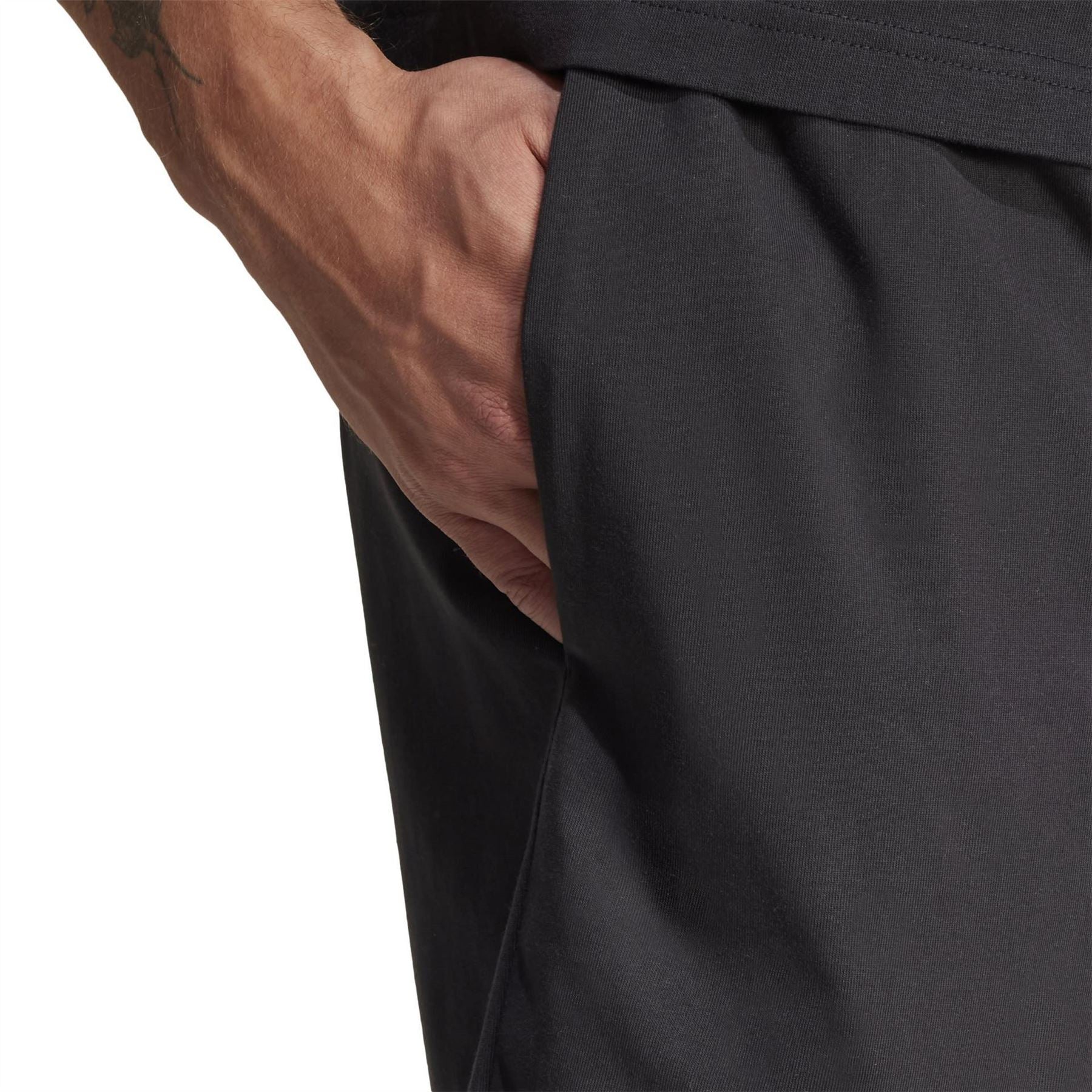 adidas Mens Essentials Linear Single Jersey Shorts