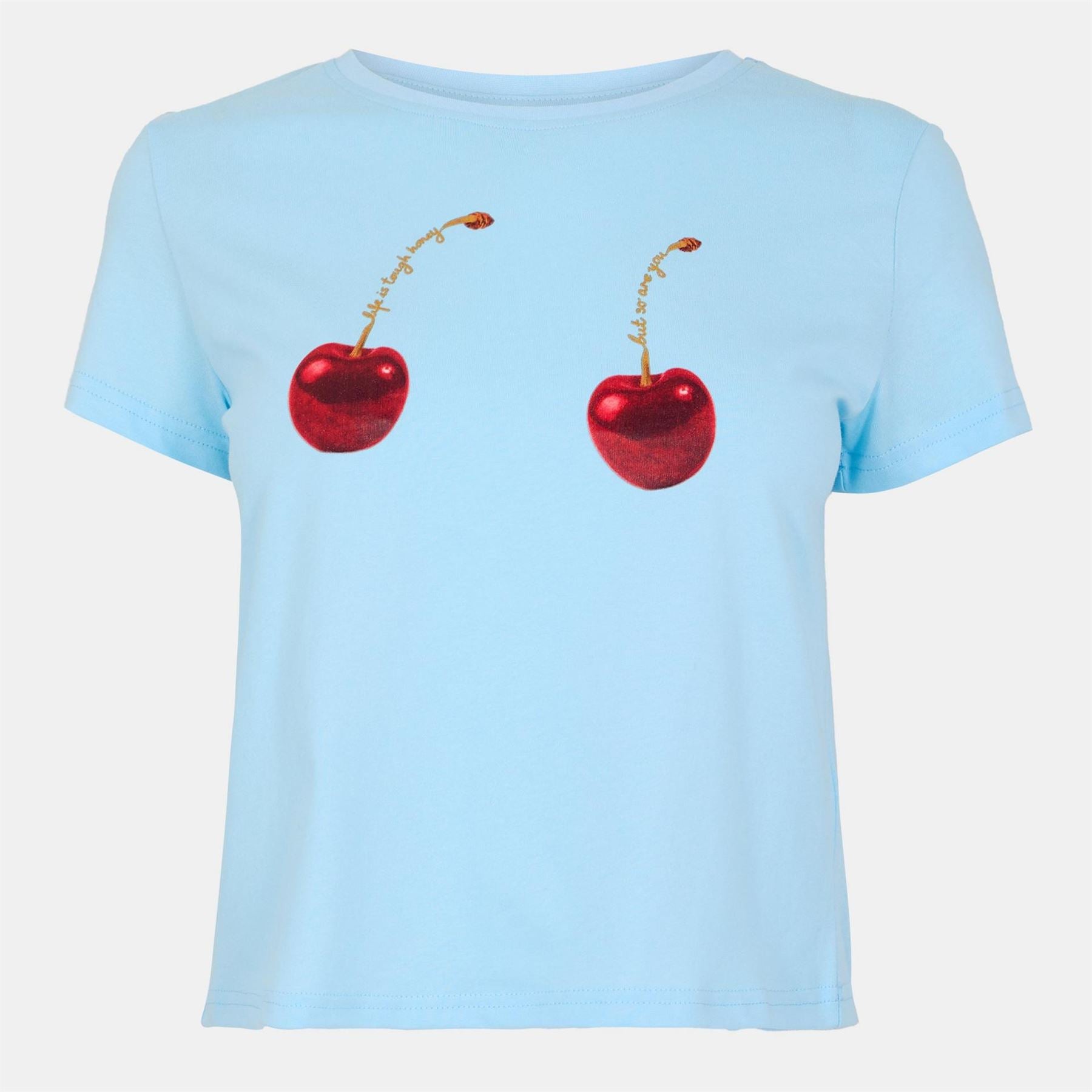 Never Fully Dressed Cherry Graphic Crew Neck Short Sleeve Jersey T-Shirt