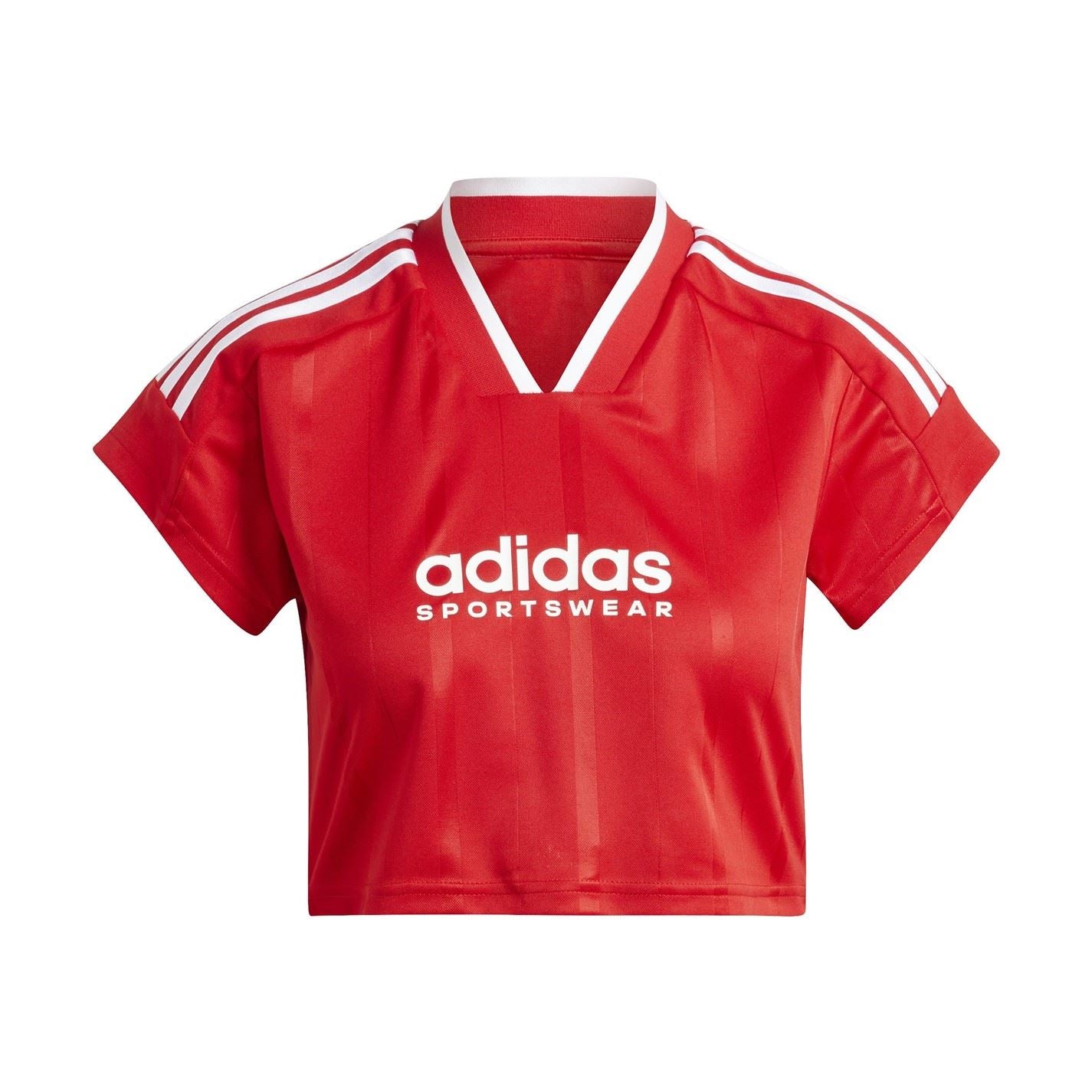 adidas Womens House Of Tiro Nations Pack Cut 3 Stripes Crop Jersey