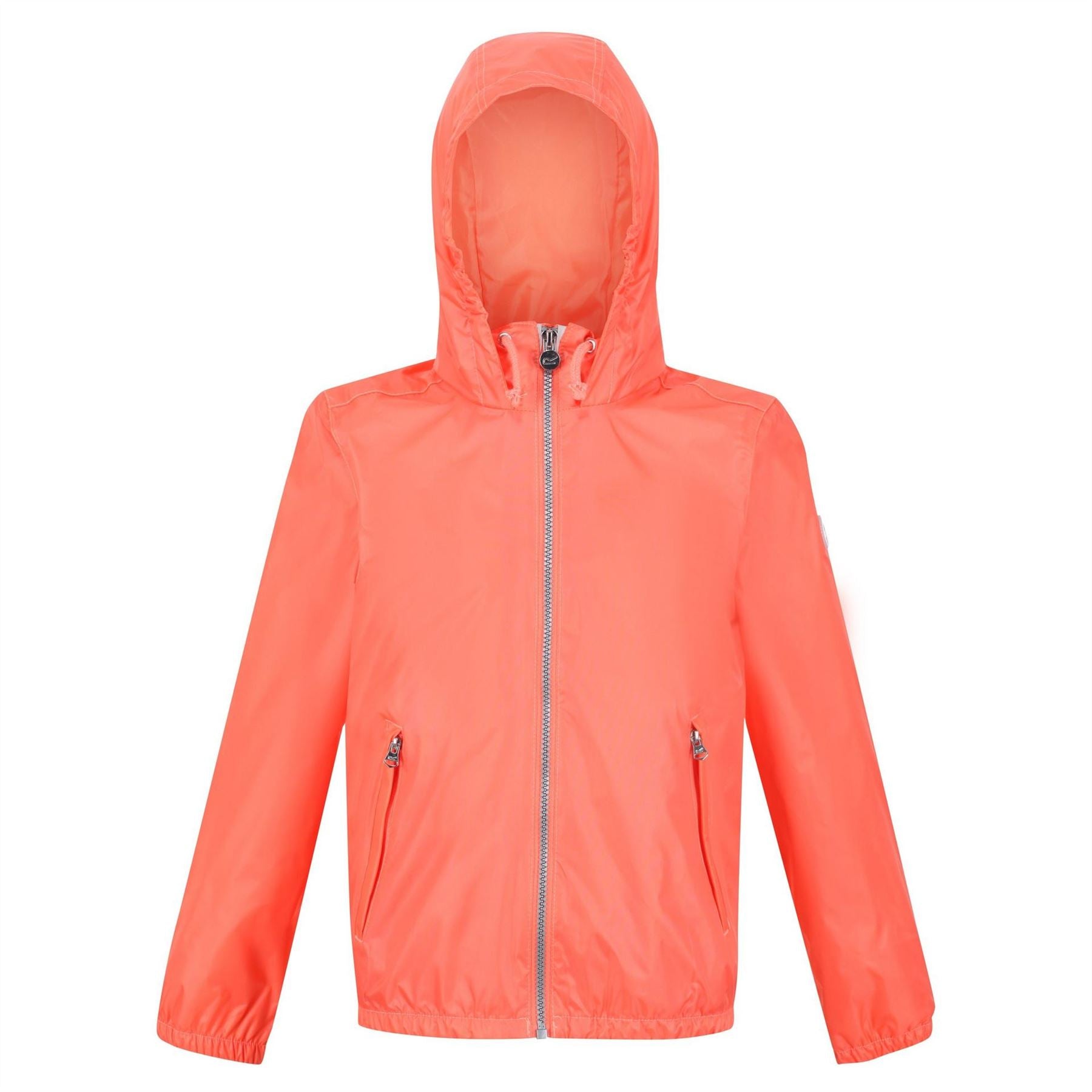Regatta Catkin Hooded Double Zipped Pocket Rain Jacket
