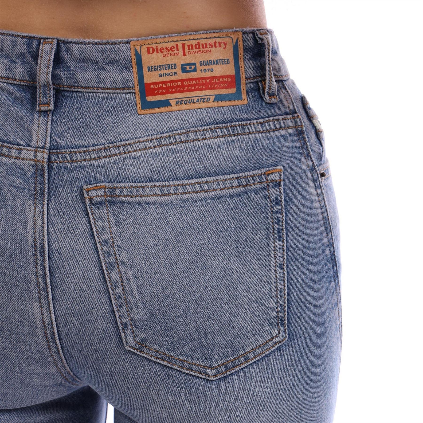 Diesel Five Pocket Straight Leg Jeans
