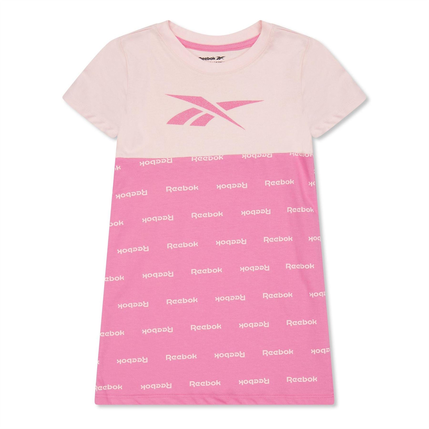Reebok All Over Print Block T-Shirt Dress