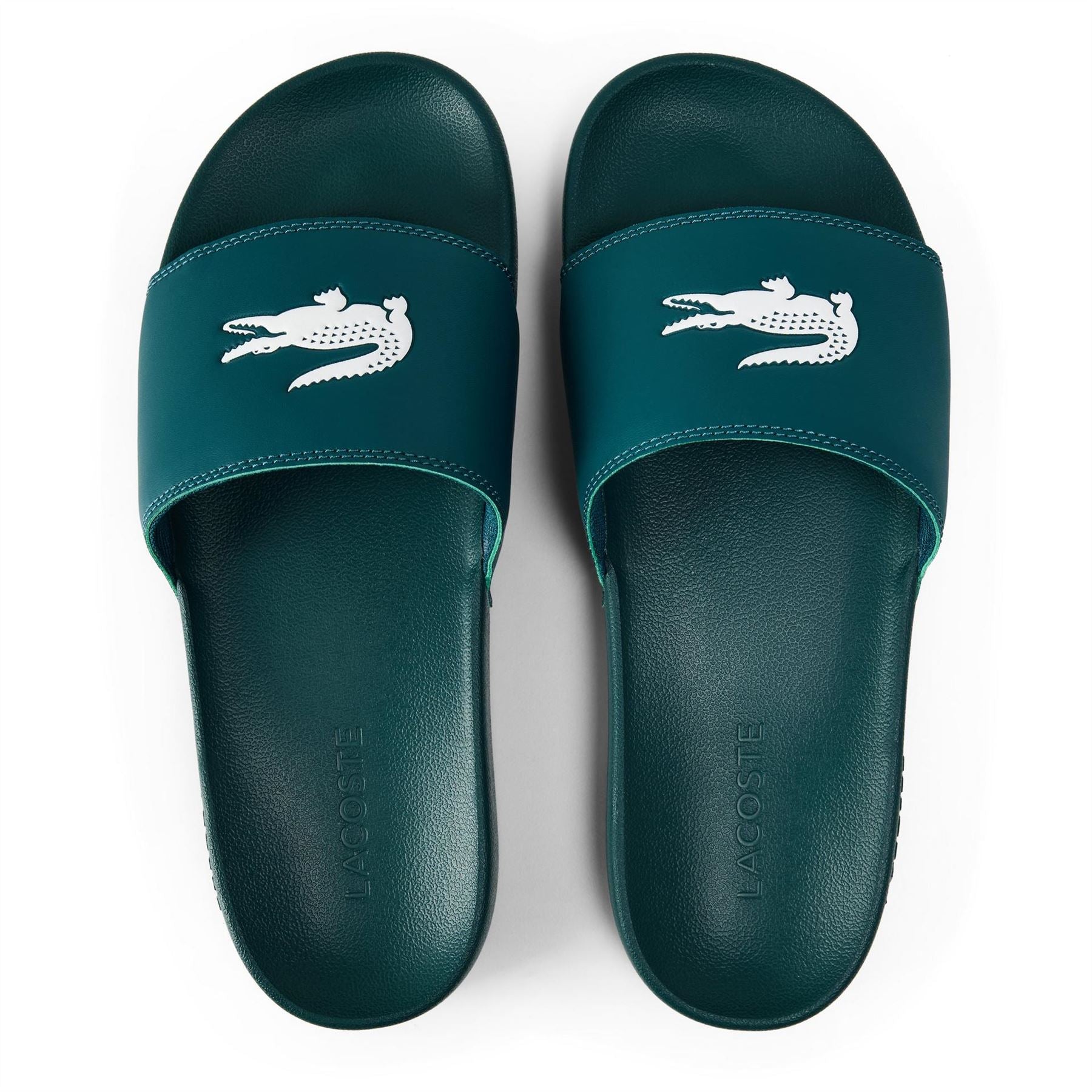 Lacoste Serve Crocodile Print Slide Mules
